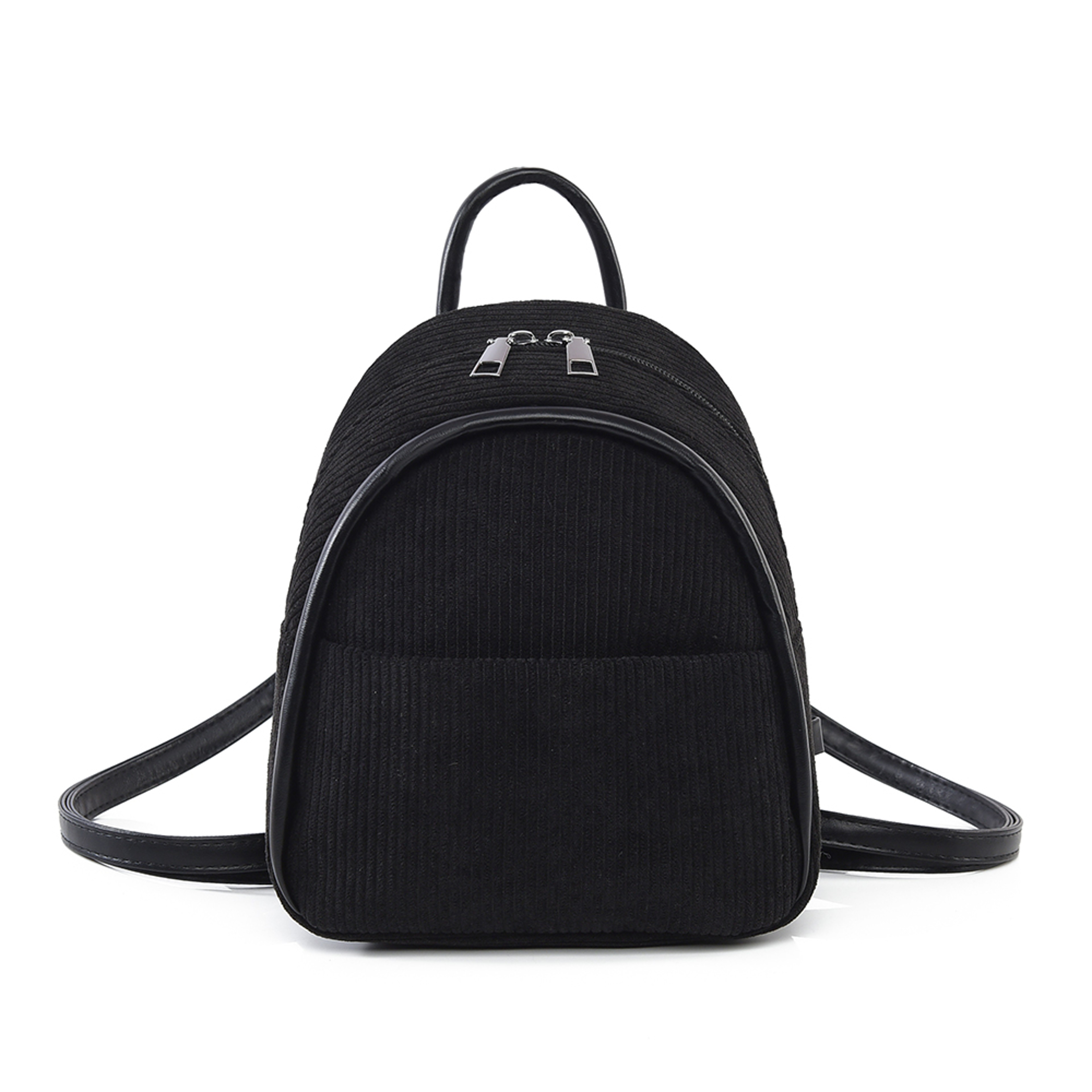 Soft Corduroy Large Capacity Backpack for School and Travel – view 10