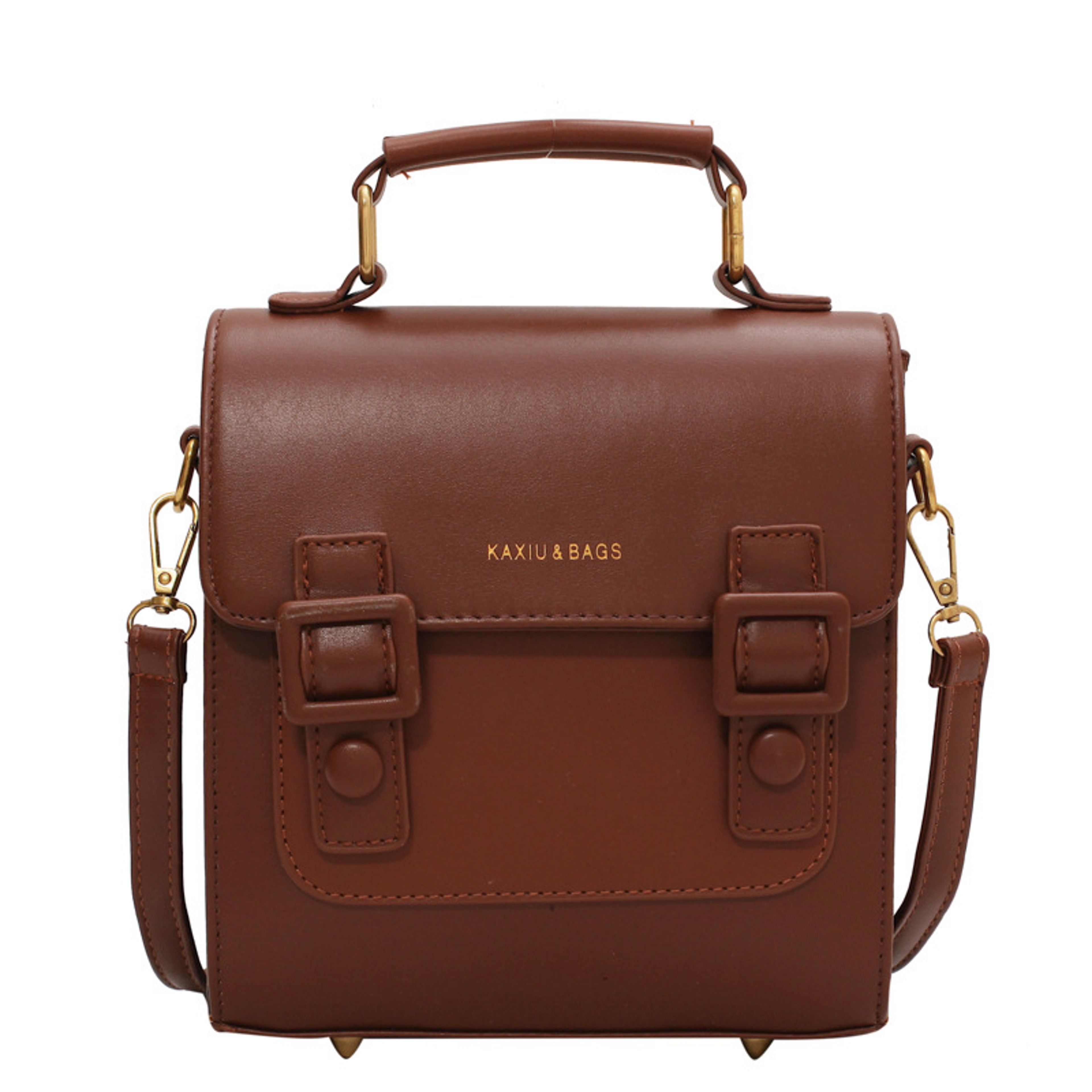 Vintage Convertible PU Leather JK Backpack and Crossbody Satchel for Women – view 10
