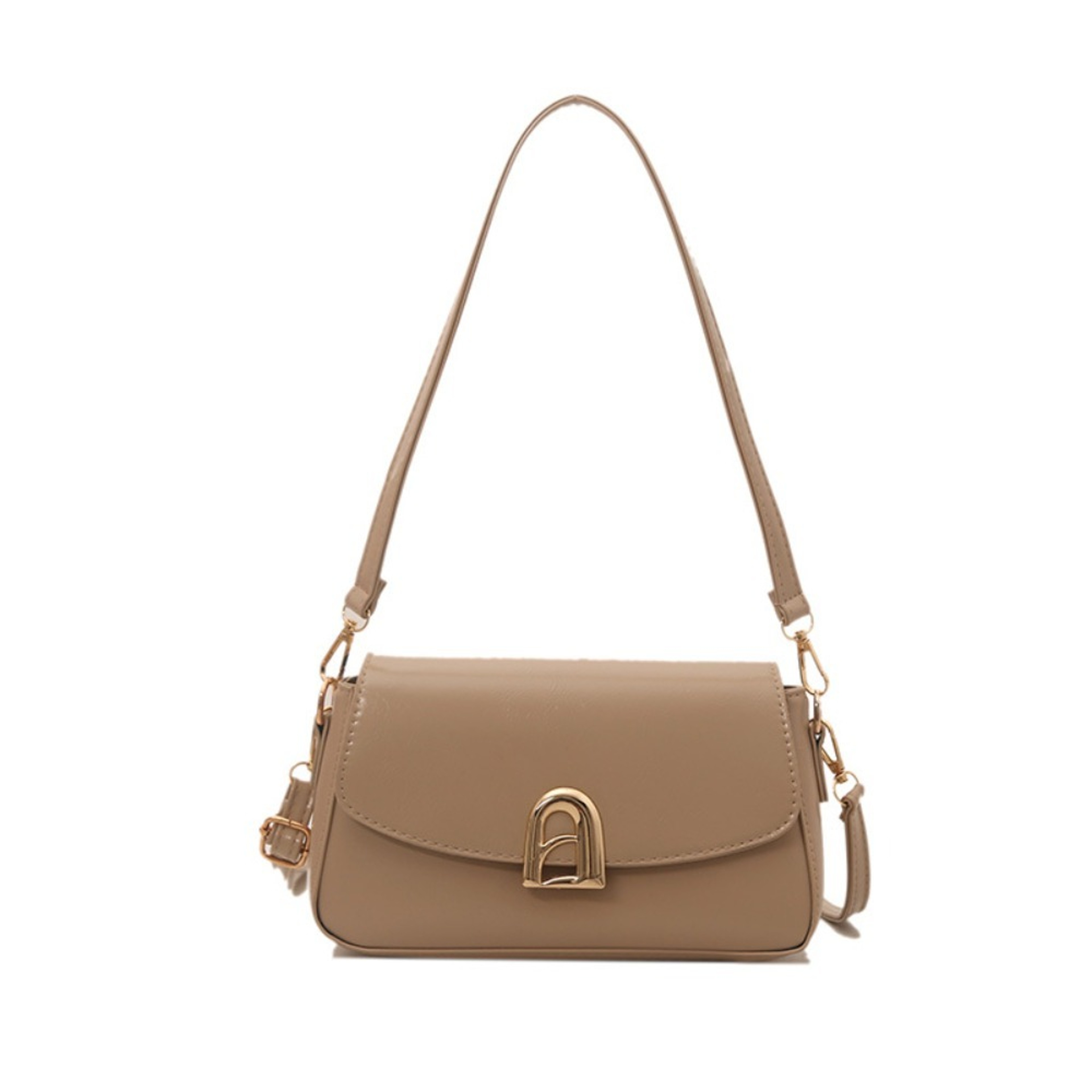 Retro Minimalist PU Leather Square Crossbody Bag for Women – view 7