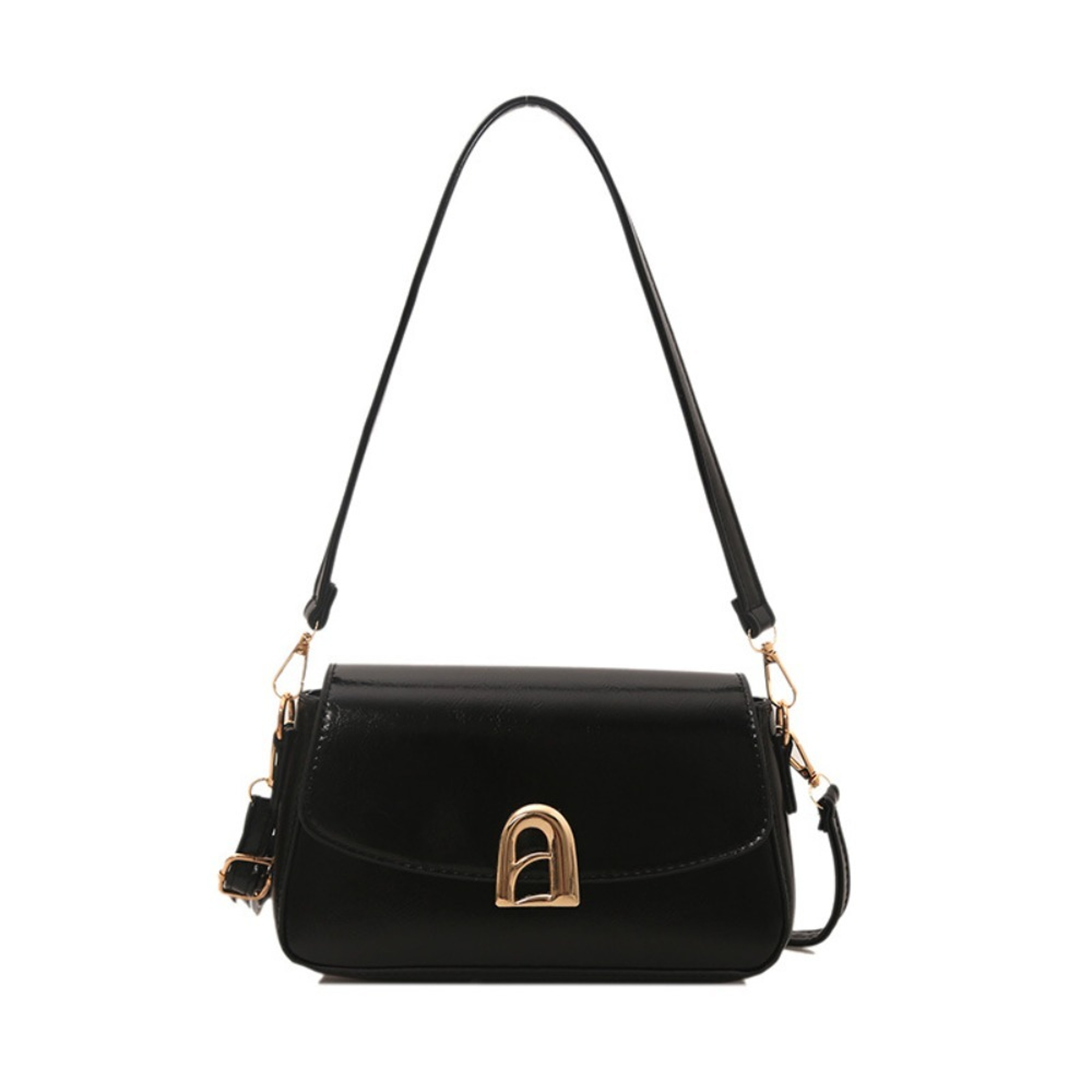 Retro Minimalist PU Leather Square Crossbody Bag for Women – view 10