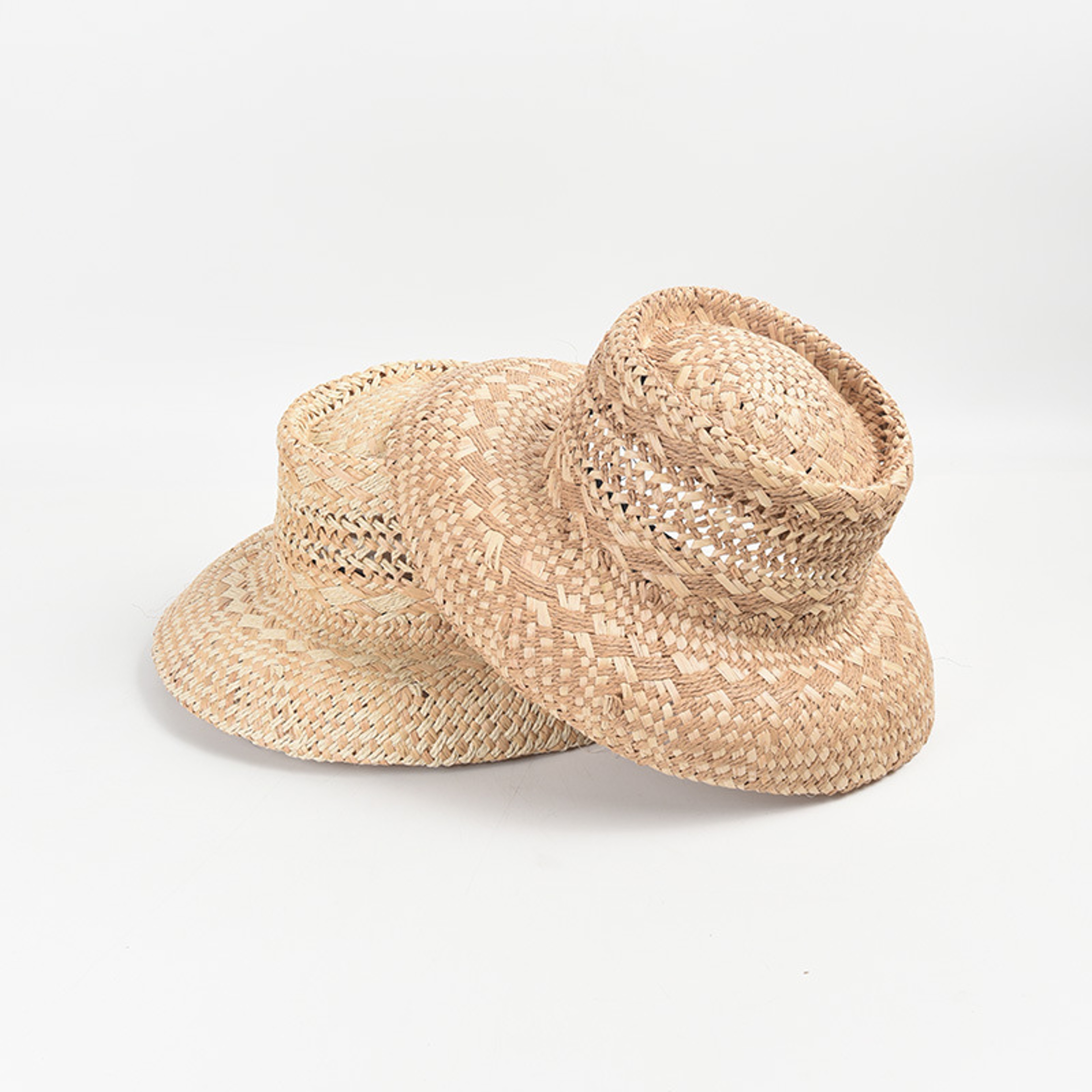 French Style Women Vintage Straw Cloche Hat – Handmade Breathable Summer Beach Hat – view 2