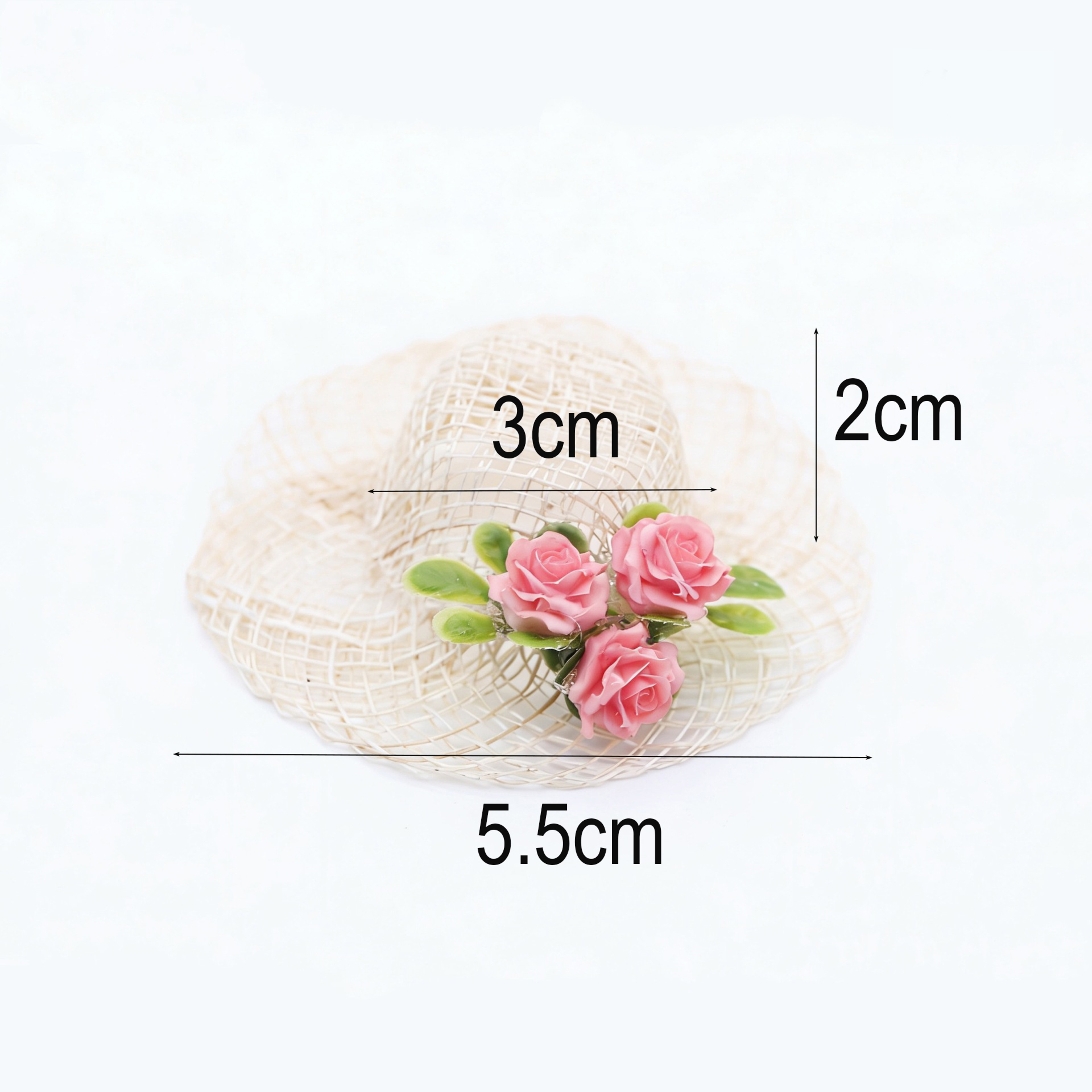 Miniature Hand-Woven Straw Hat for Dollhouse Decor and DIY Crafts – view 4
