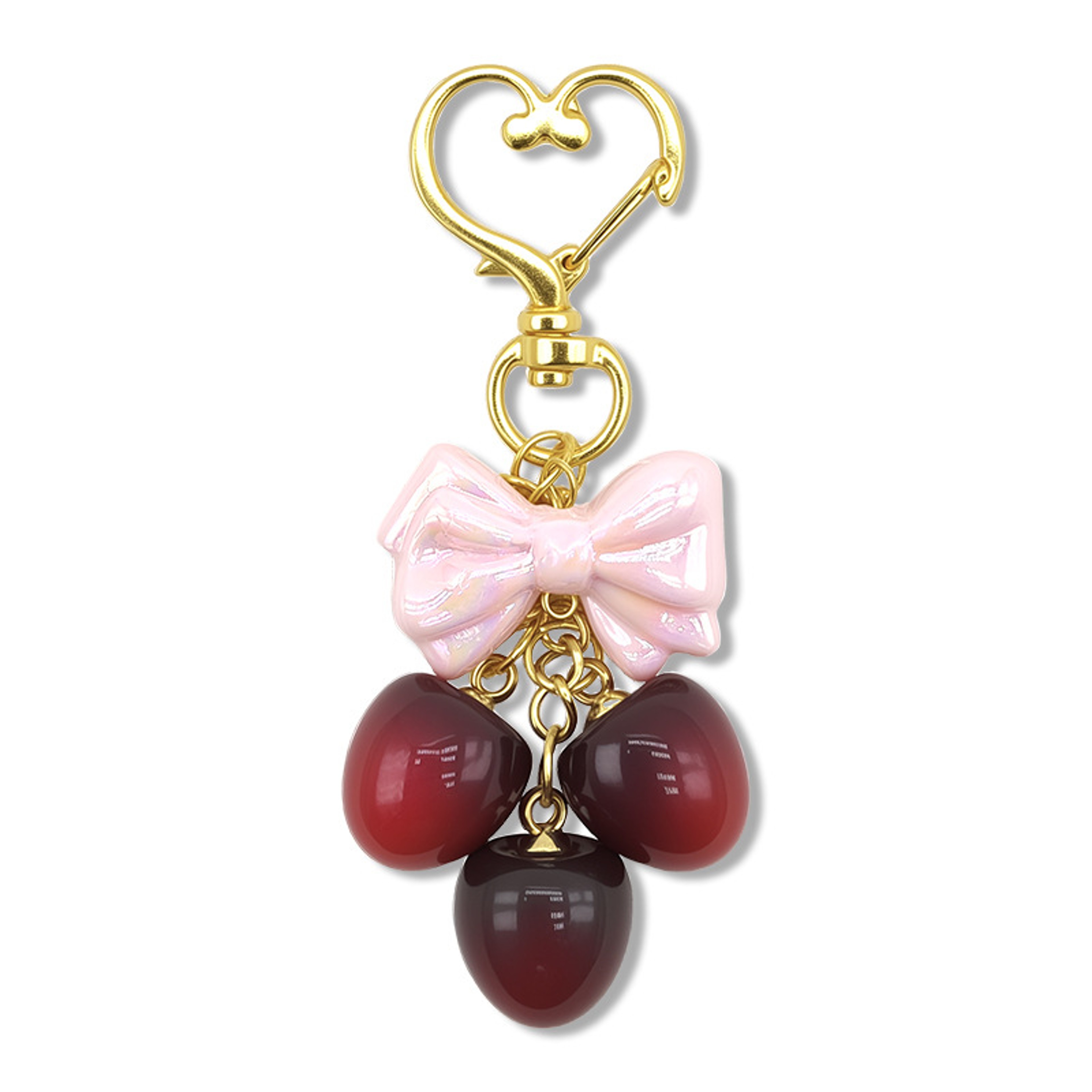 Glitter Cherry Bag Charm And Cute Keychain For Designer Handbags 4