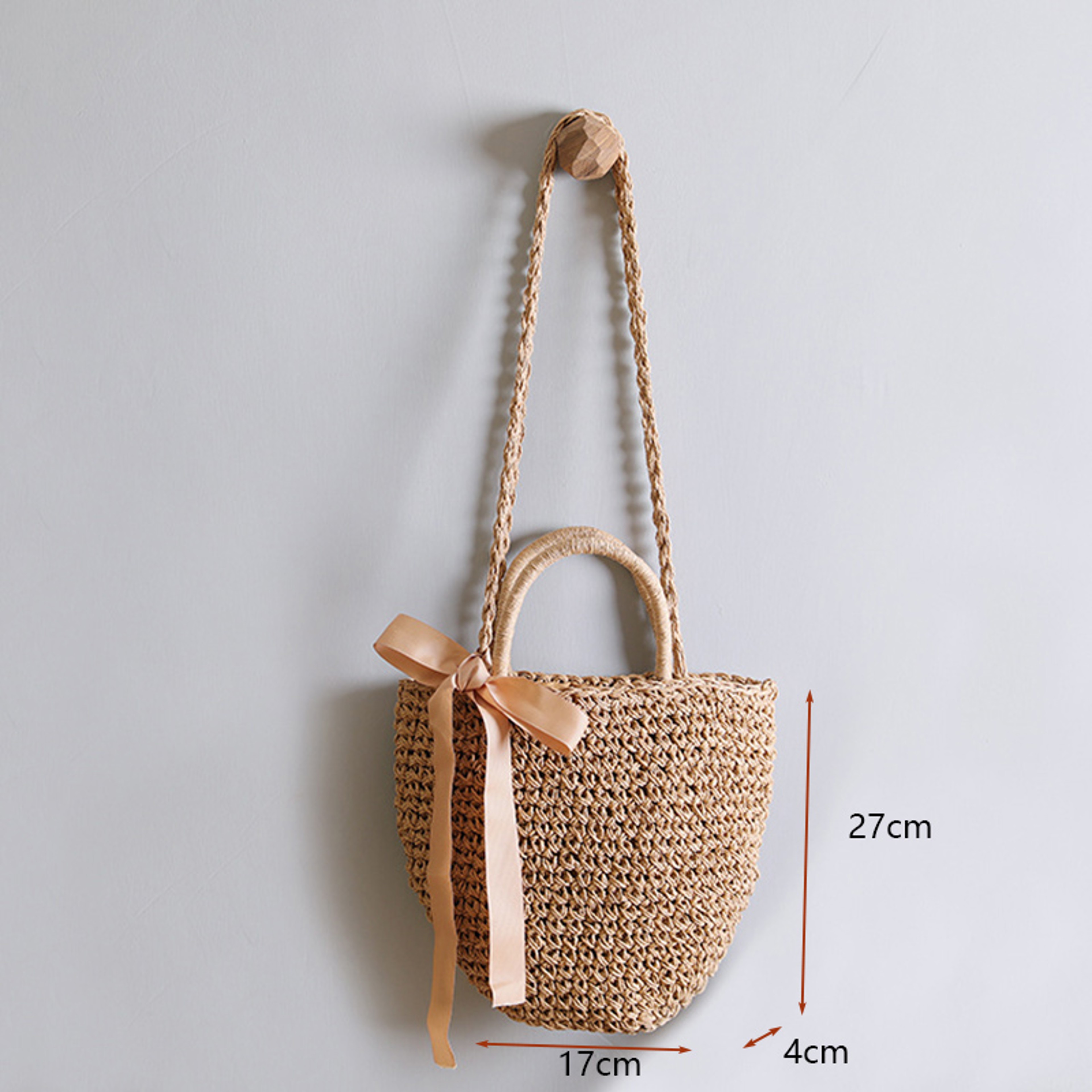 Handmade Woven Straw Tote and Summer Beach Bag for Women – view 9