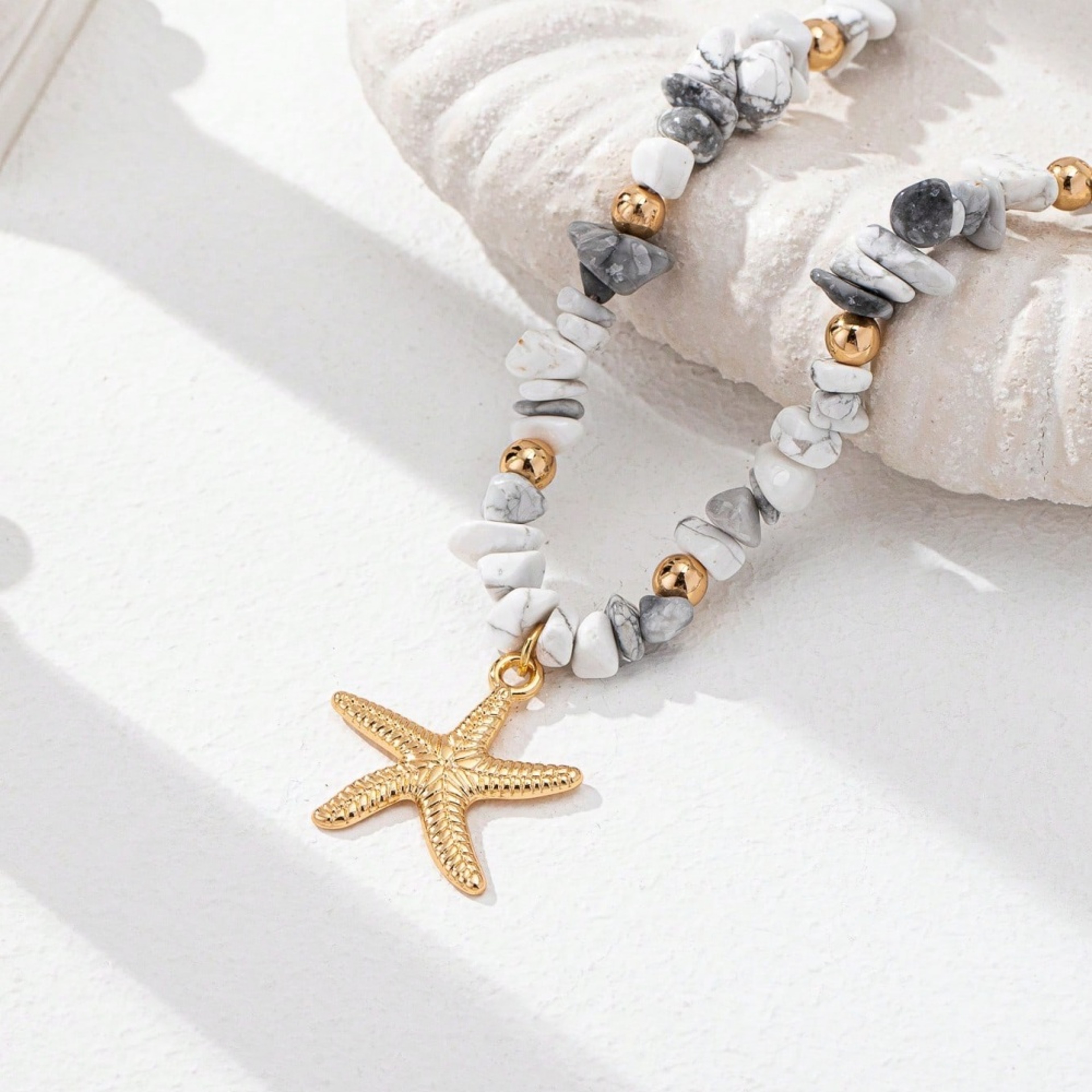 Boho Seashell Necklace for Women – Natural Ocean Inspired Summer Beach Jewelry with Adjustable Fit – view 3