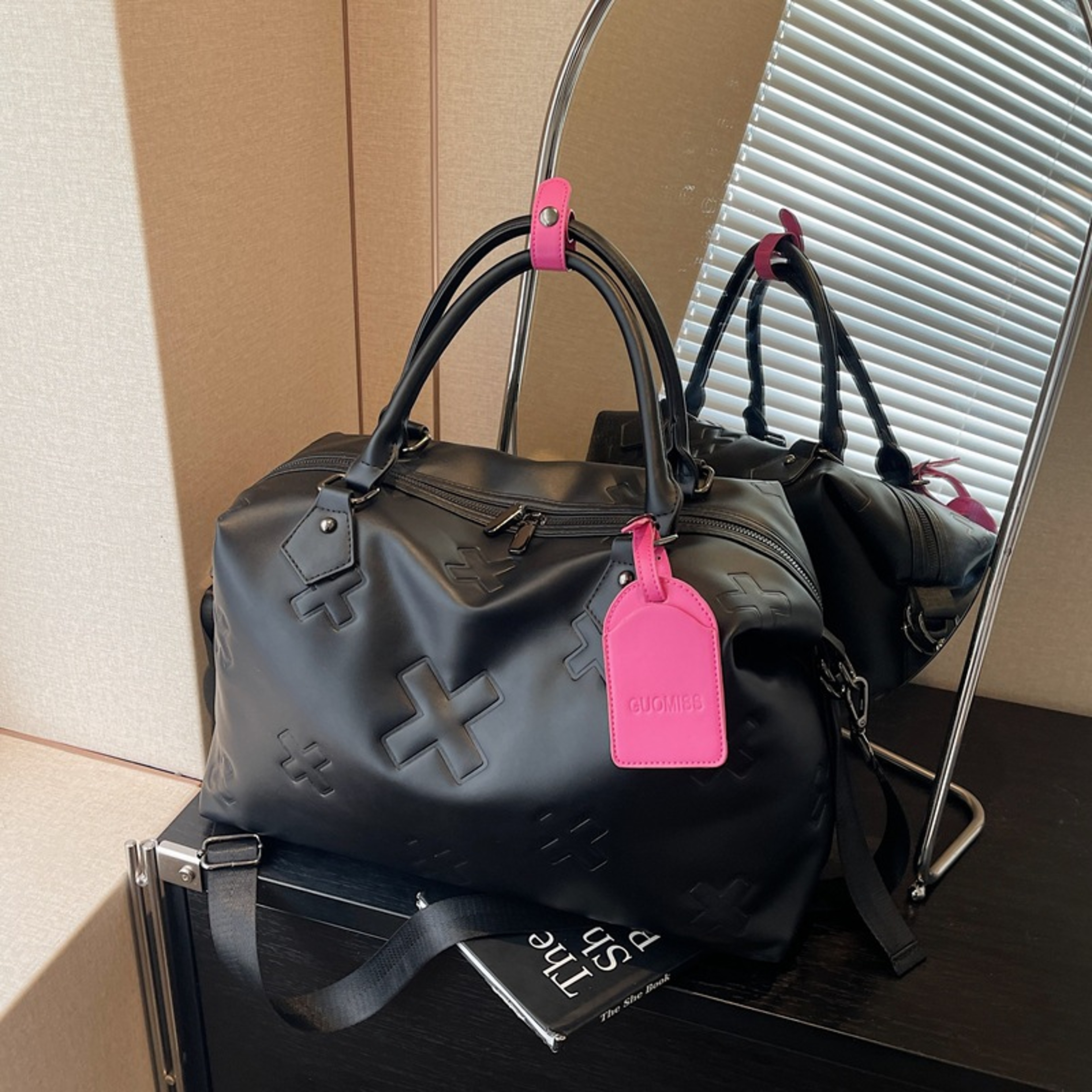 Premium Large Capacity Travel Bag  Womens Fitness Gym Bag  Versatile MultiPurpose Carry On Tote 0