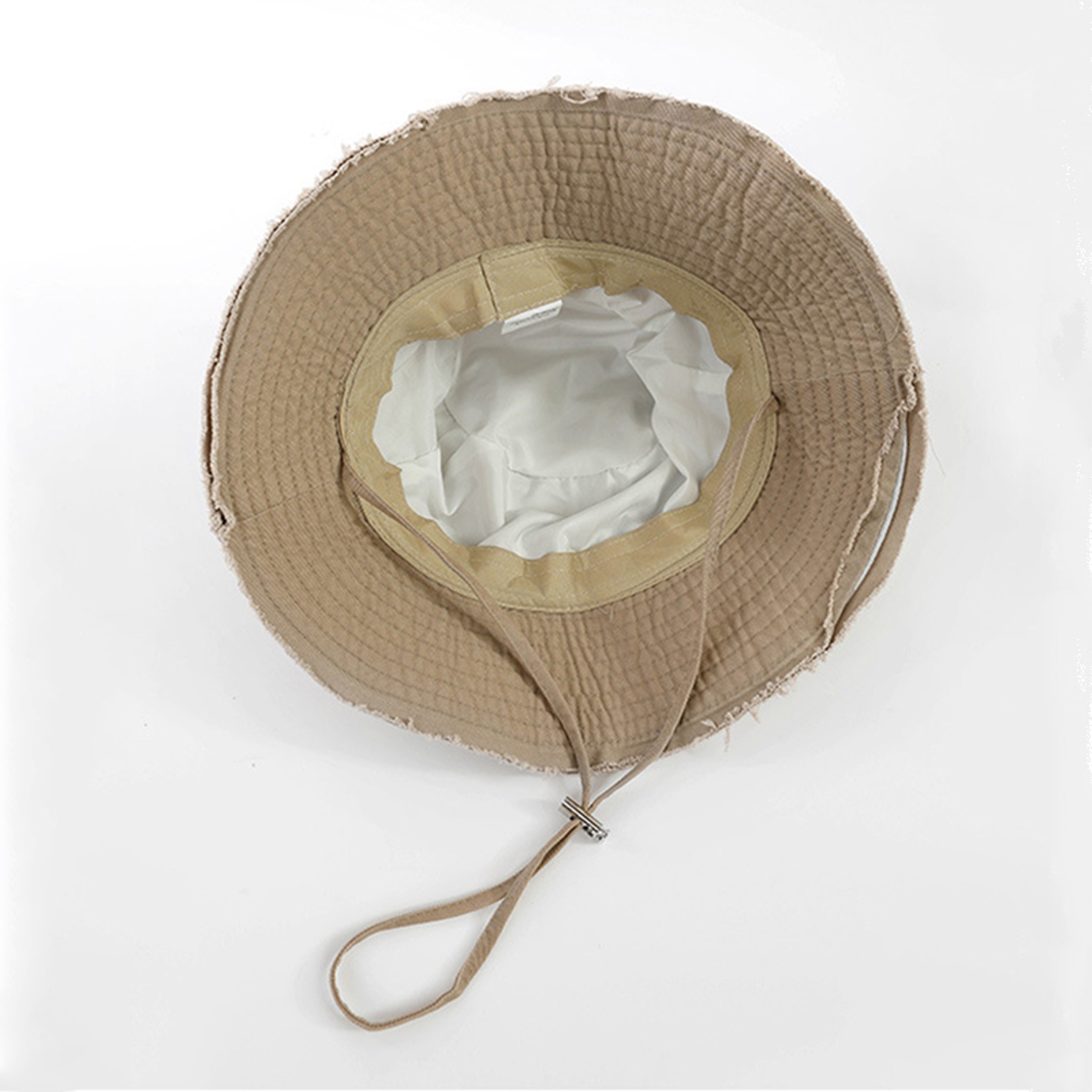 Womens Soft Cotton Foldable Bucket Hat with Tassel Brim - Chic Sun Protection Cap for Beach and Travel – view 6