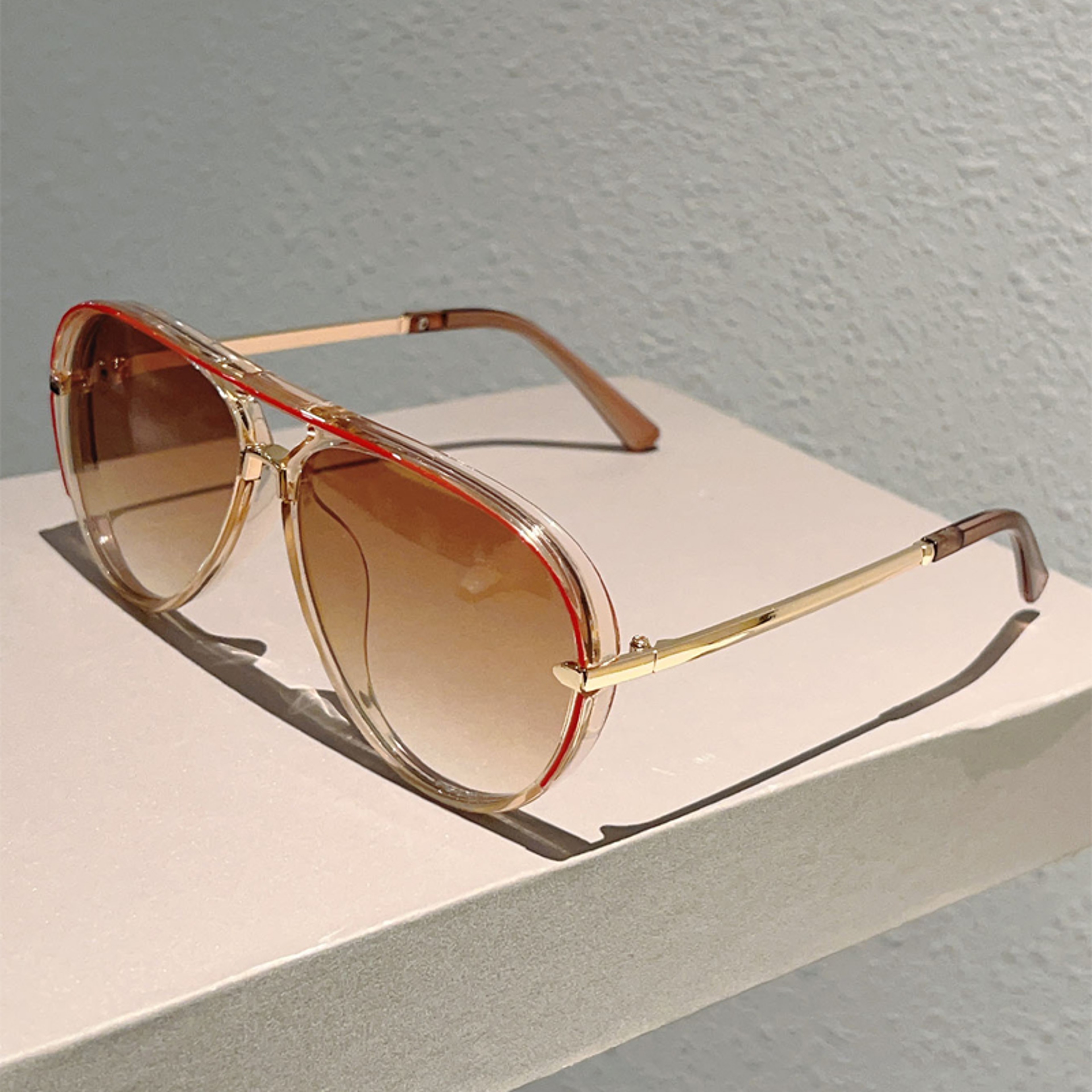 Vintage Pilot Sunglasses for Men and Women – Trendy Gradient Lens Shades and Retro Fashion Eyewear – view 13