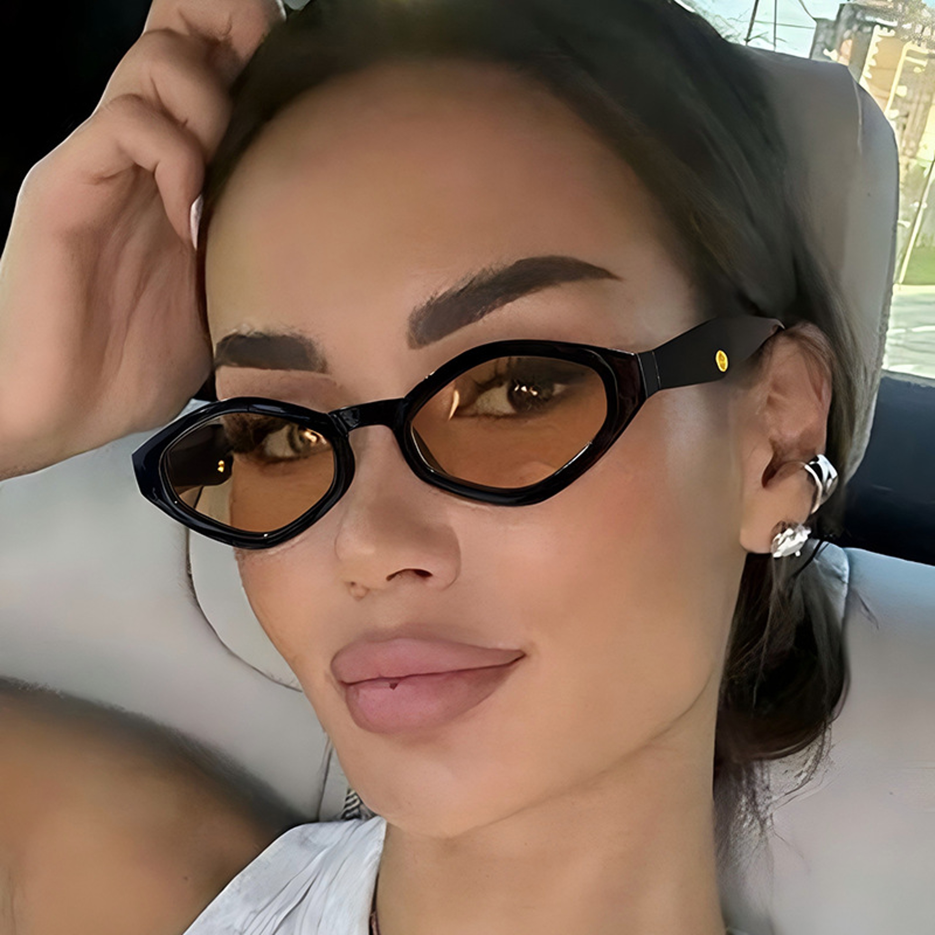 Retro Chic Vintage Cat Eye Sunglasses Designer Fashion Shades – view 1