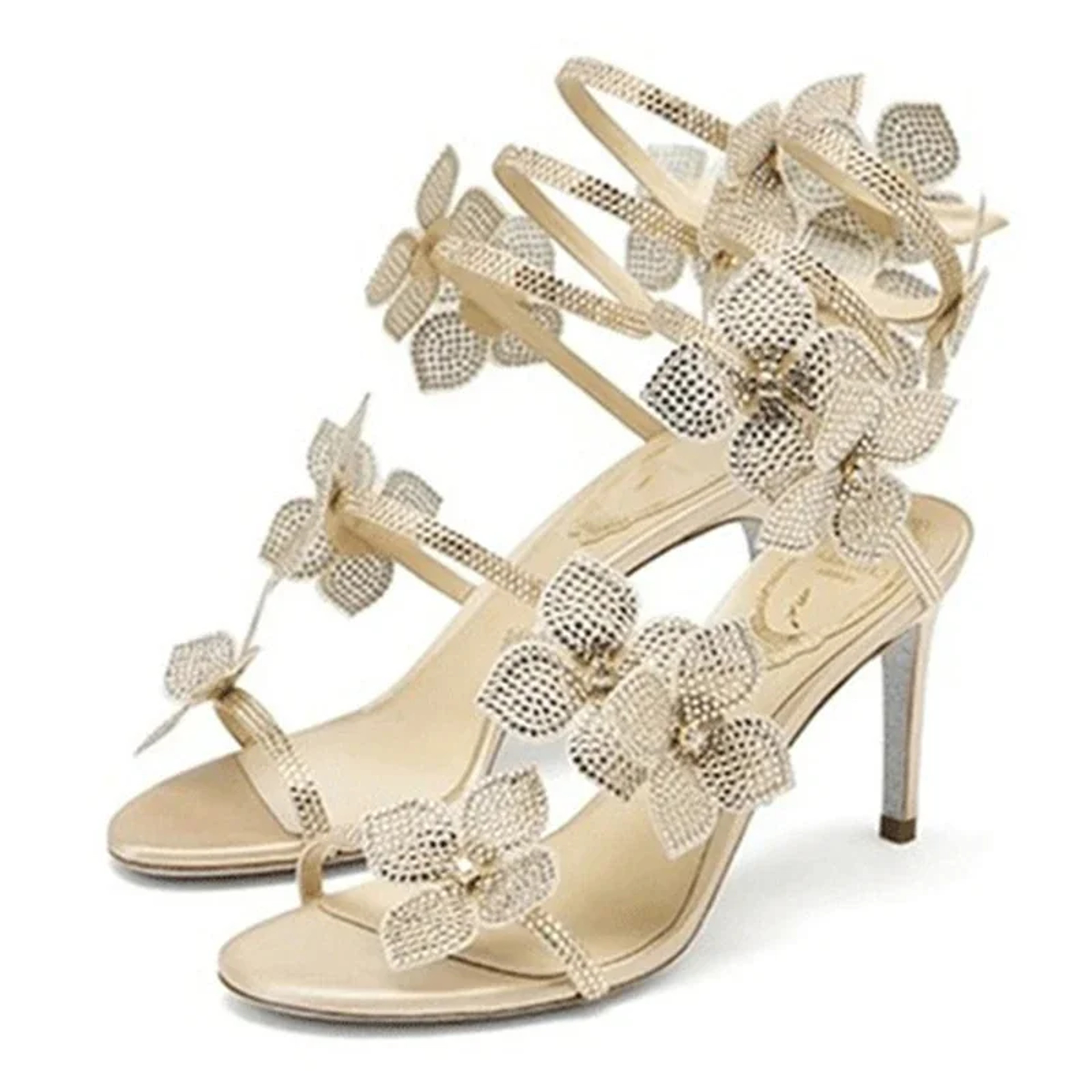 Elegant Crystal Flower Stiletto Heels: Sexy Strappy Sandals for Pole Dancing and Evening Wear – view 10