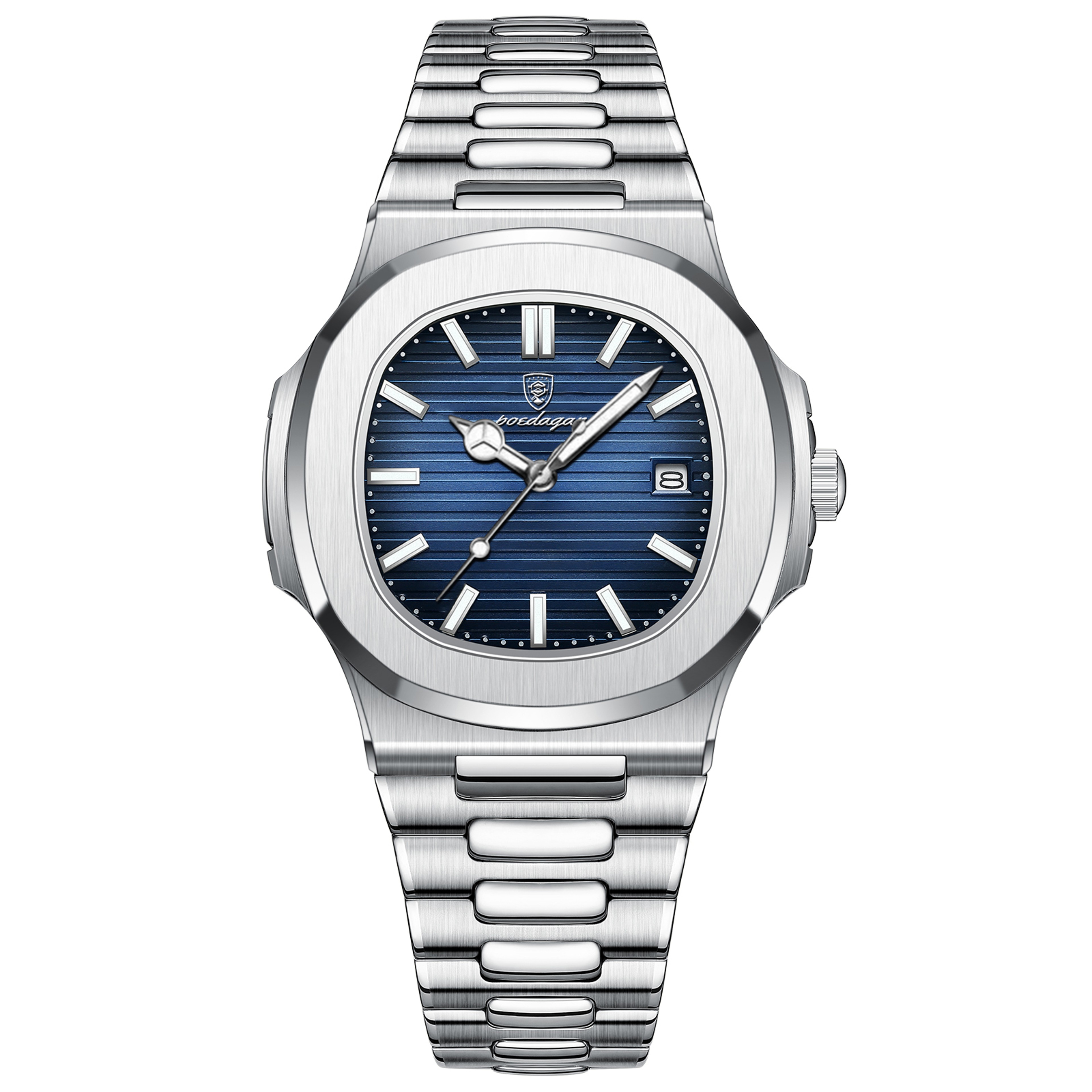Luxury Square Men's Quartz Wristwatch: Stainless Steel Waterproof Business & Sports Watch – view 8