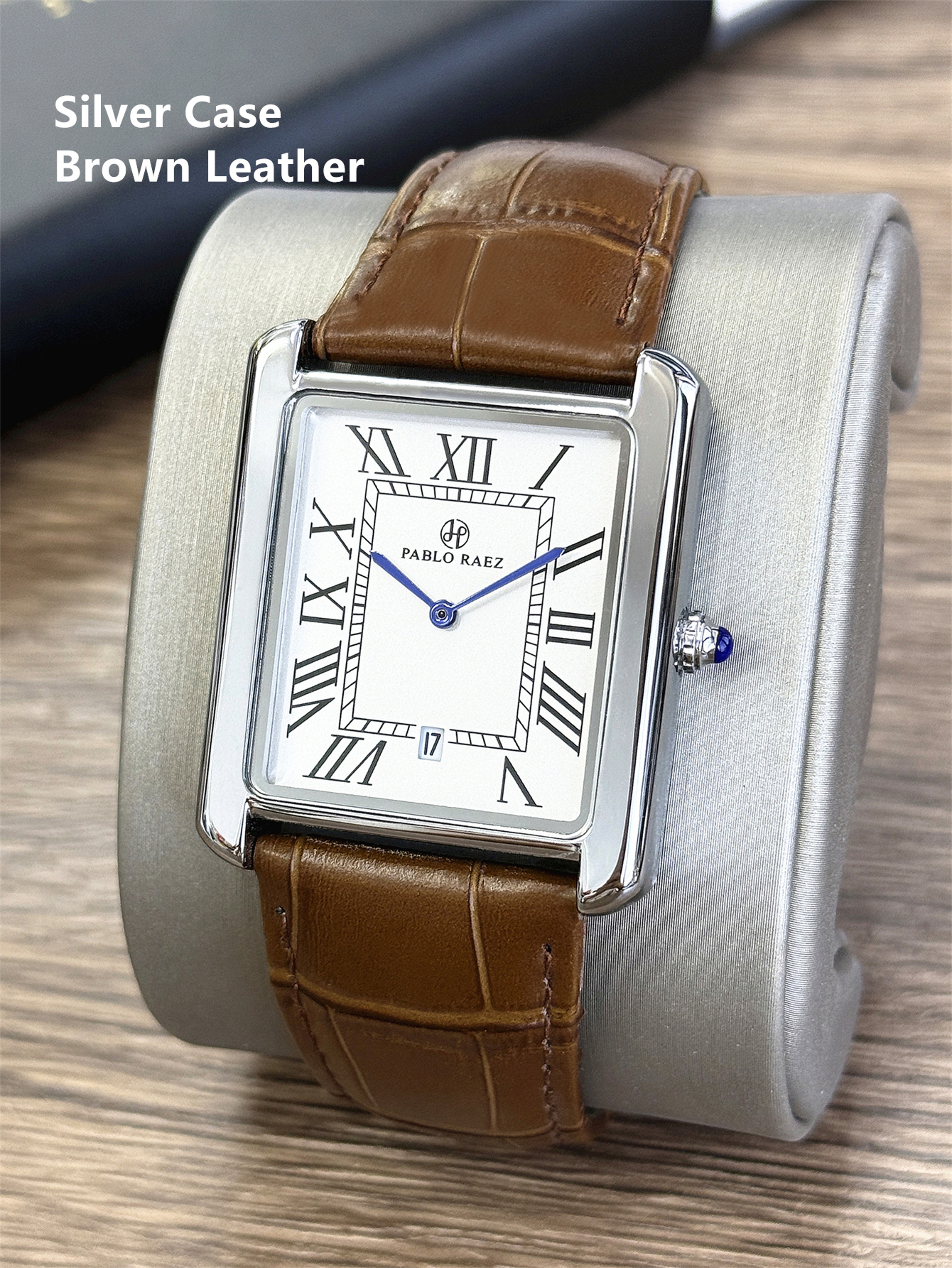 Retro Classic Mens Leather Watch – Waterproof Business Casual Quartz Timepiece with Calendar & Gift Box – view 8