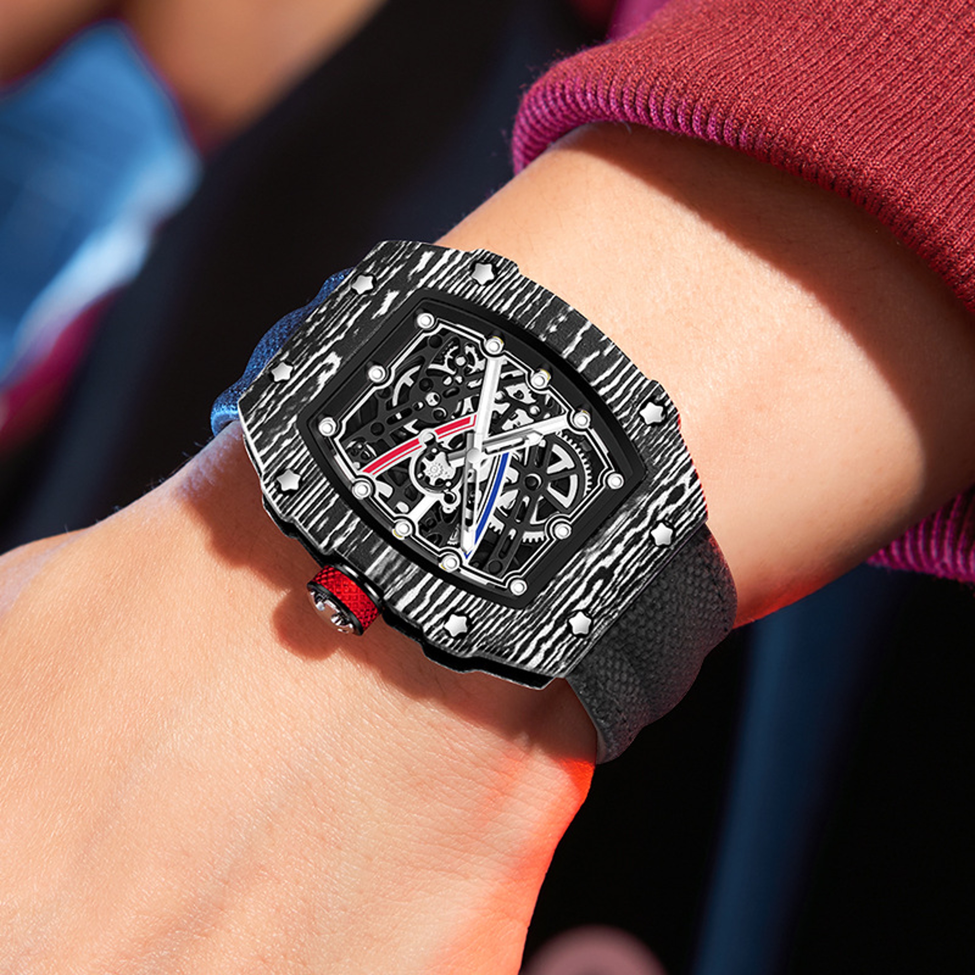 Ultra-Thin Barrel Series Quartz Watch: Unisex Minimalist Fashion Timepiece with Luminous Display and Nylon Strap – view 5