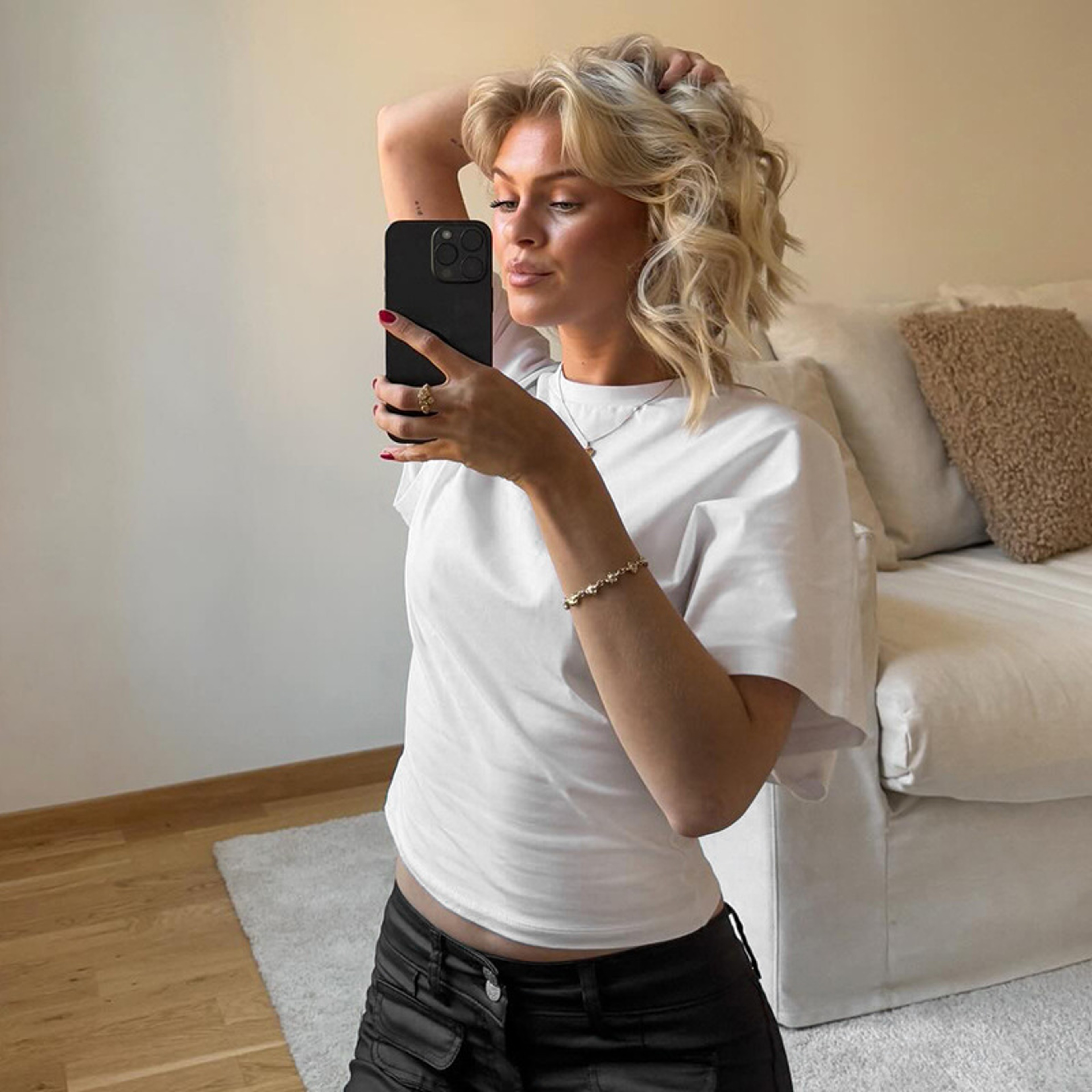 Solid Gray Cropped Corset TShirt For Women 0
