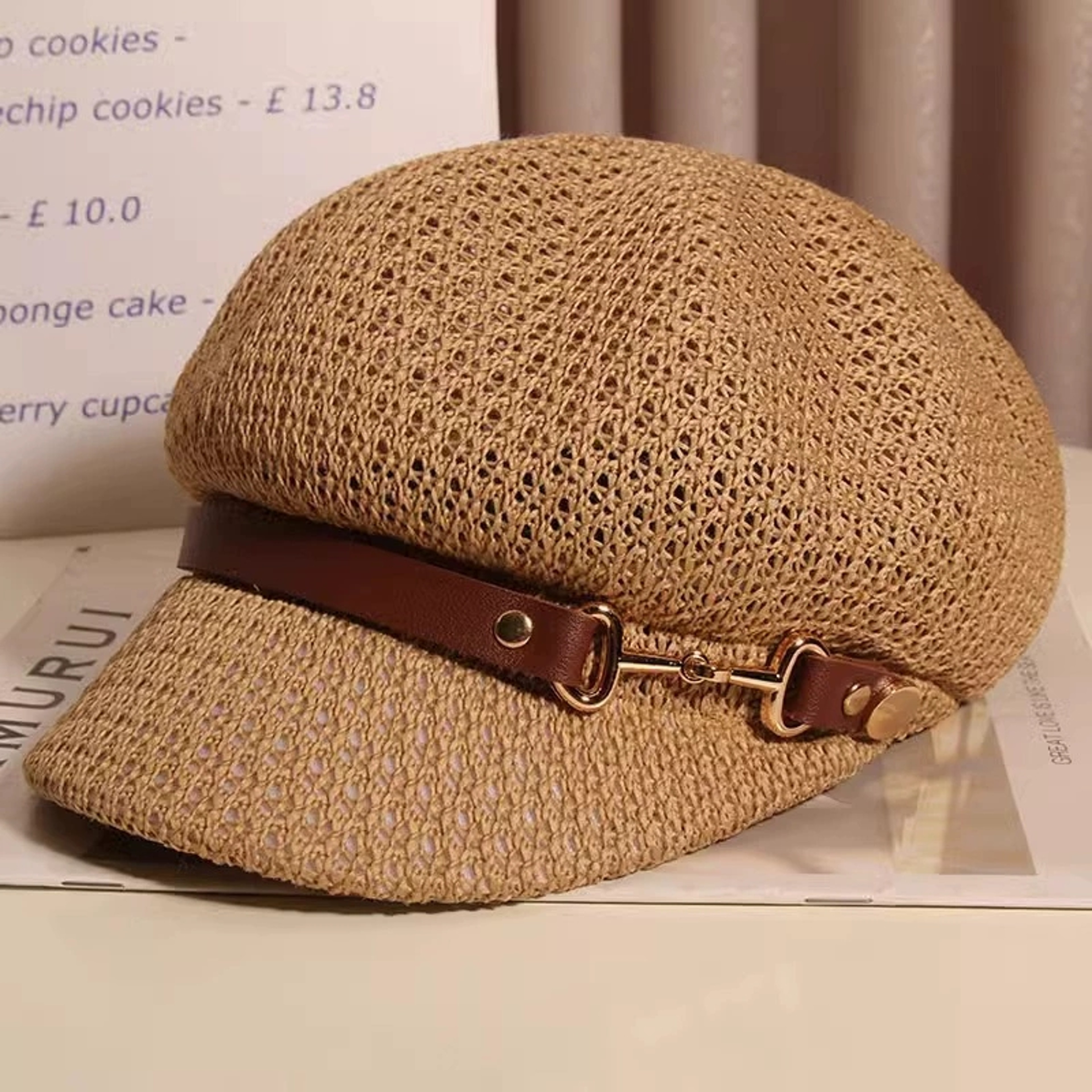 Korean Style Hollow Breathable Octagonal Hat and Summer Sun Protection Cap – view 4