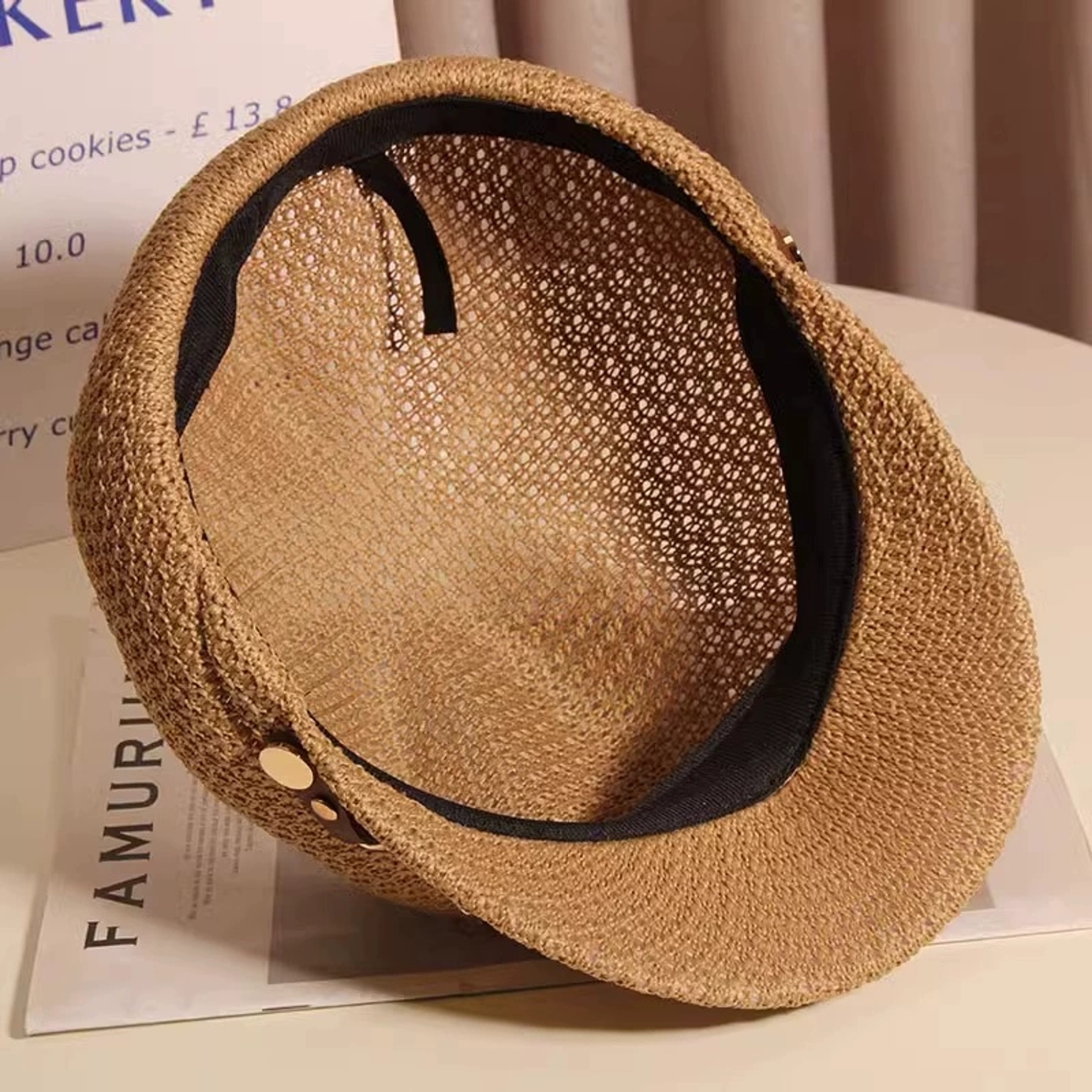 Korean Style Hollow Breathable Octagonal Hat and Summer Sun Protection Cap – view 6