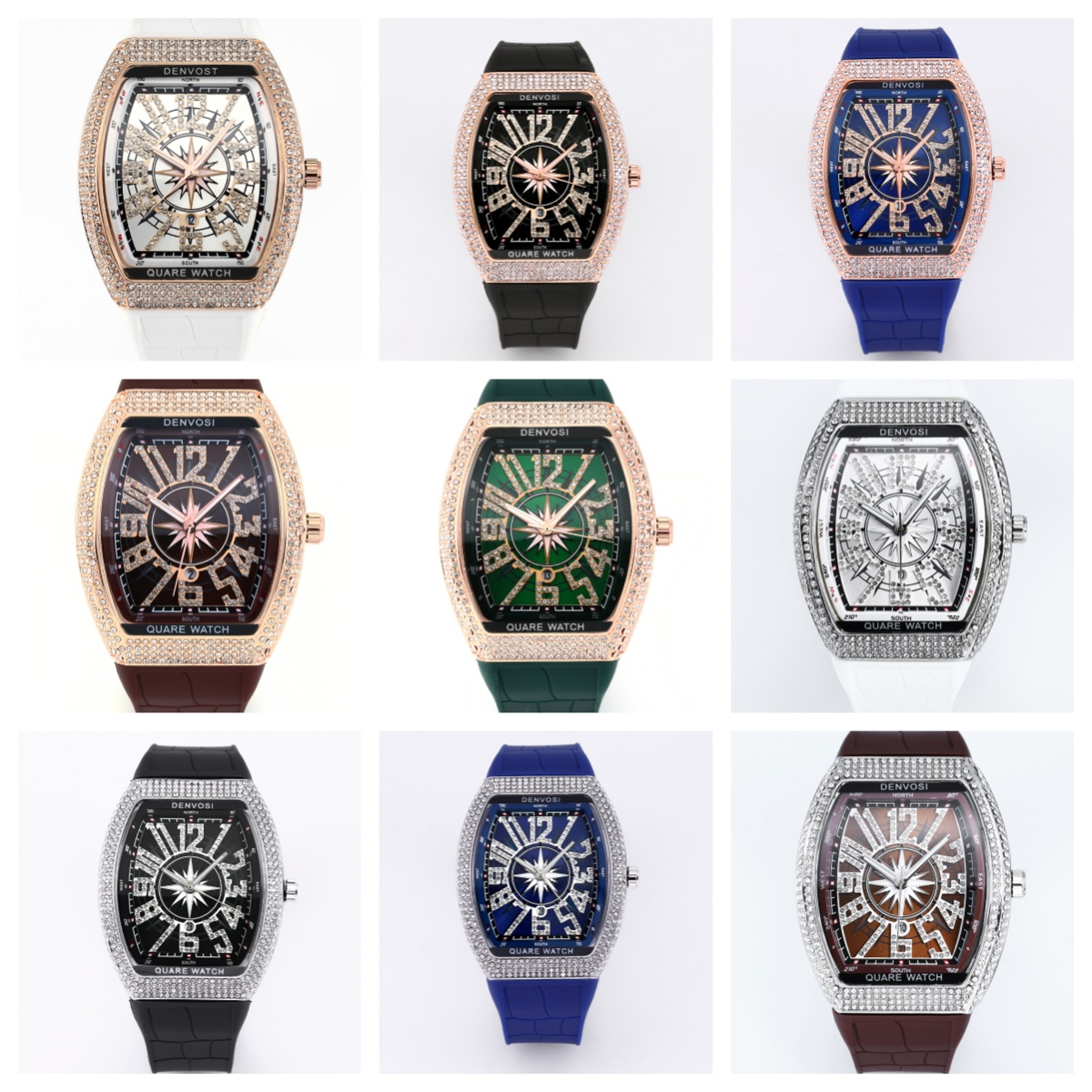 DENVOSI Luxury Starry Sky Quartz Watch with Silicone Strap – view 2