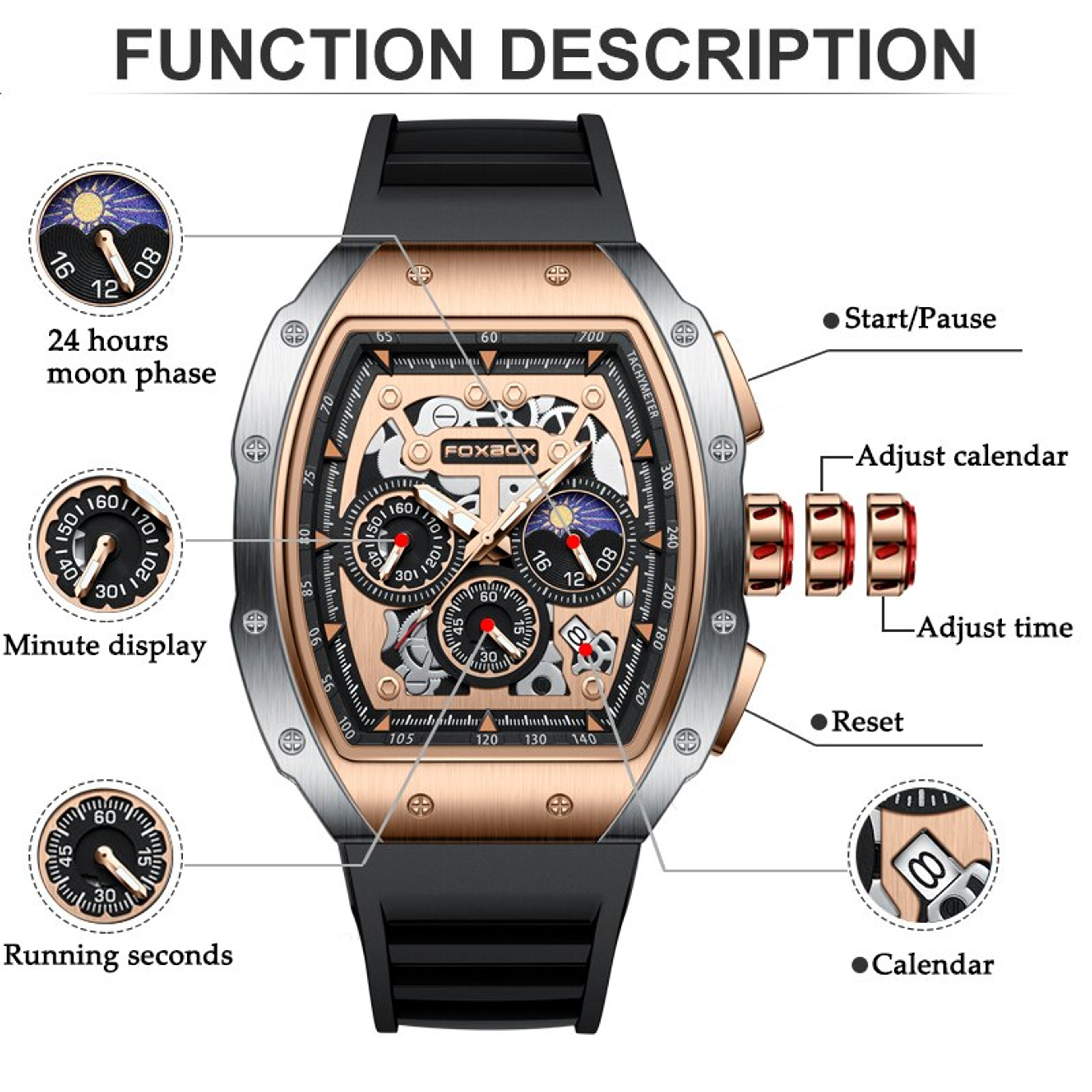 Apex Chrono Pro Men's Military Quartz Watch – view 1