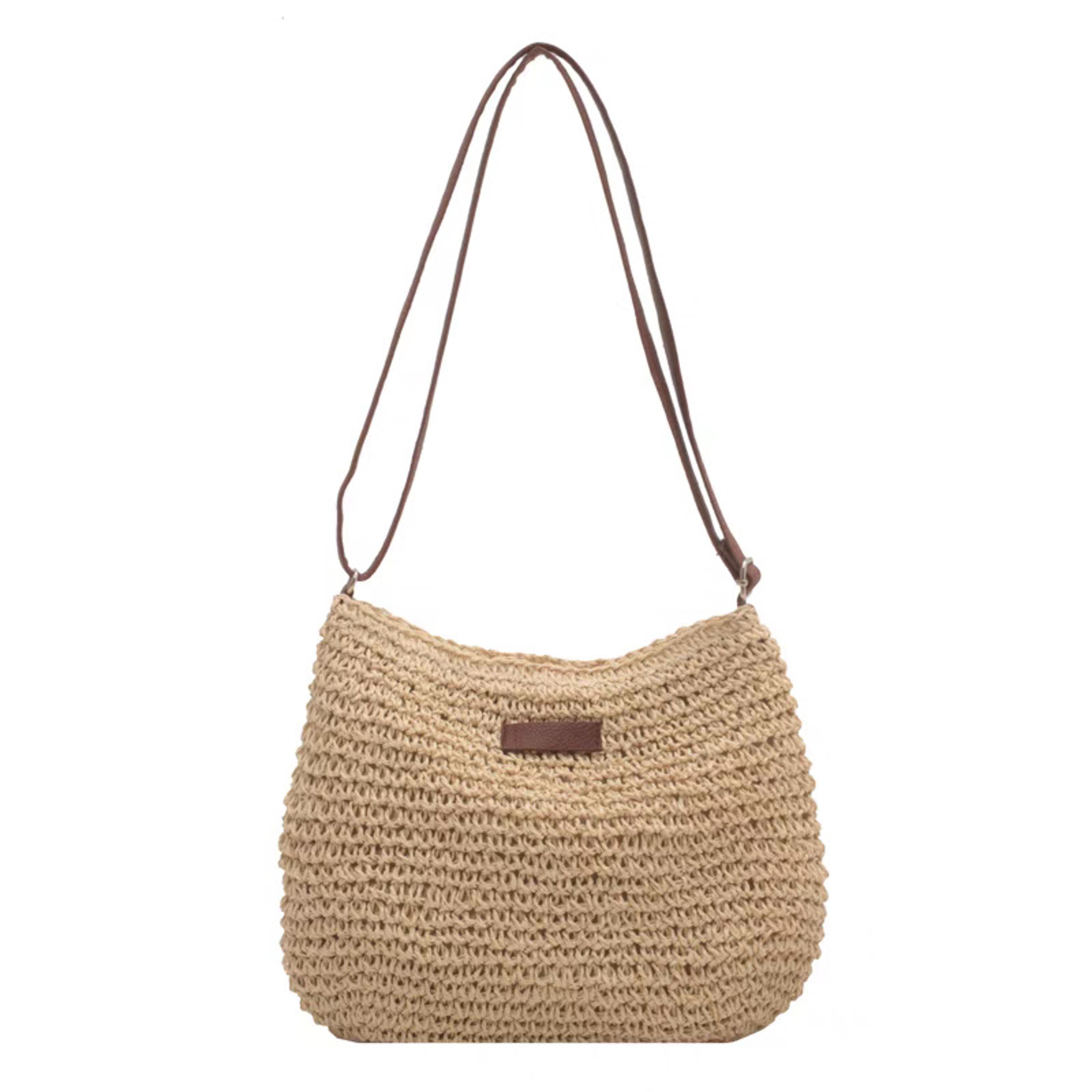 Chic Woven Straw Crossbody Bag for Summer Beach Vacation and Everyday Style – view 5