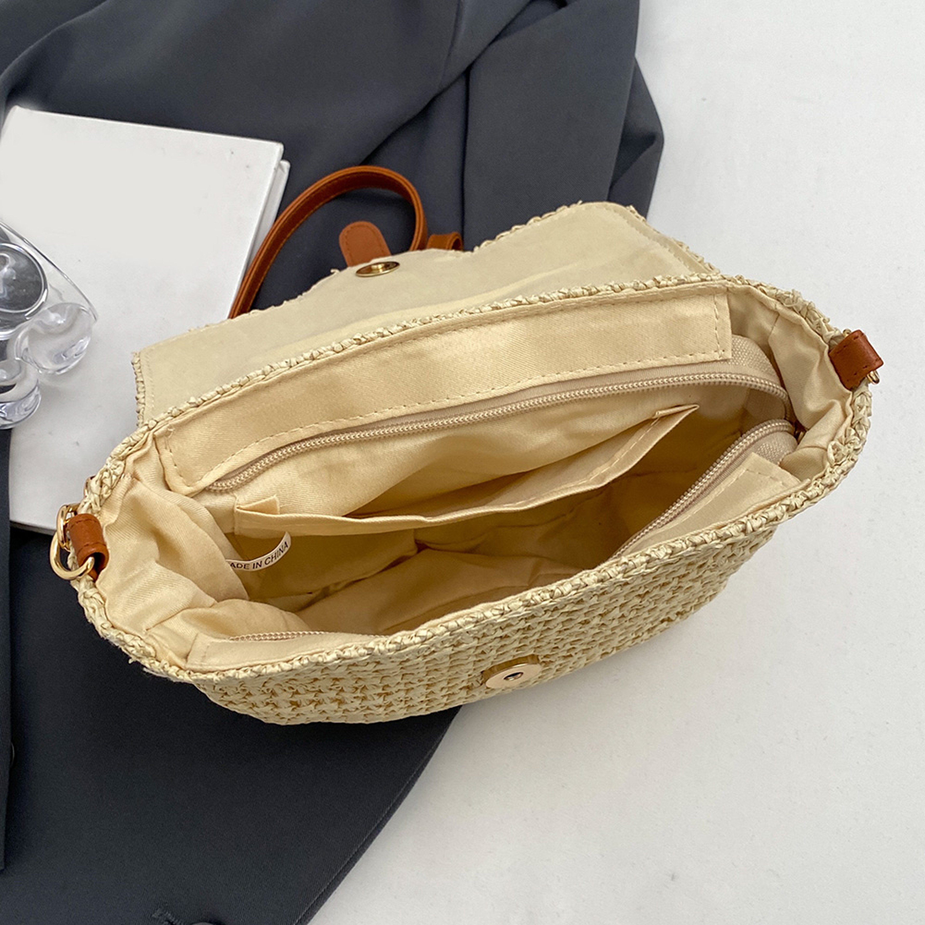 Woven Straw Tote Bag – view 5