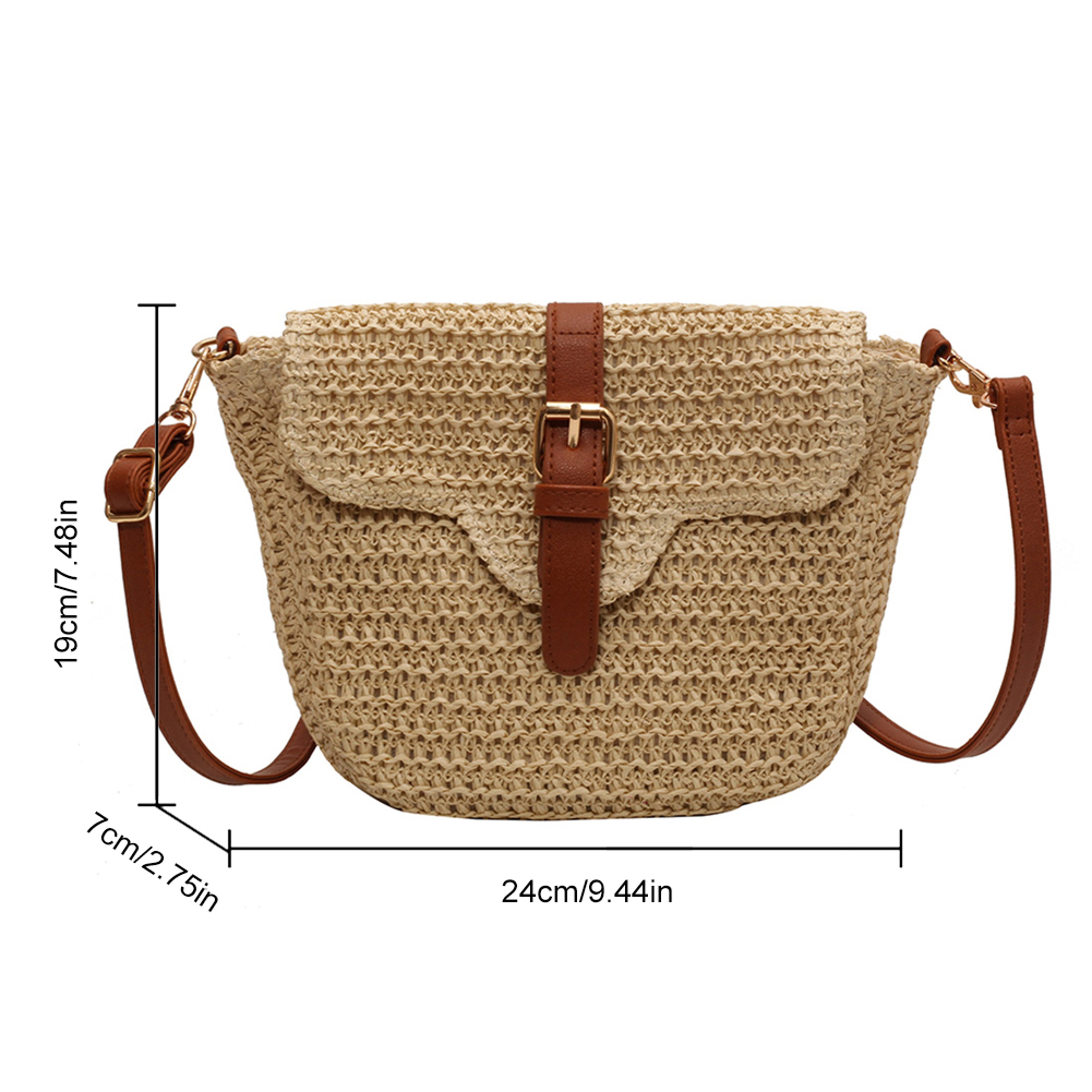 Woven Straw Tote Bag – view 6