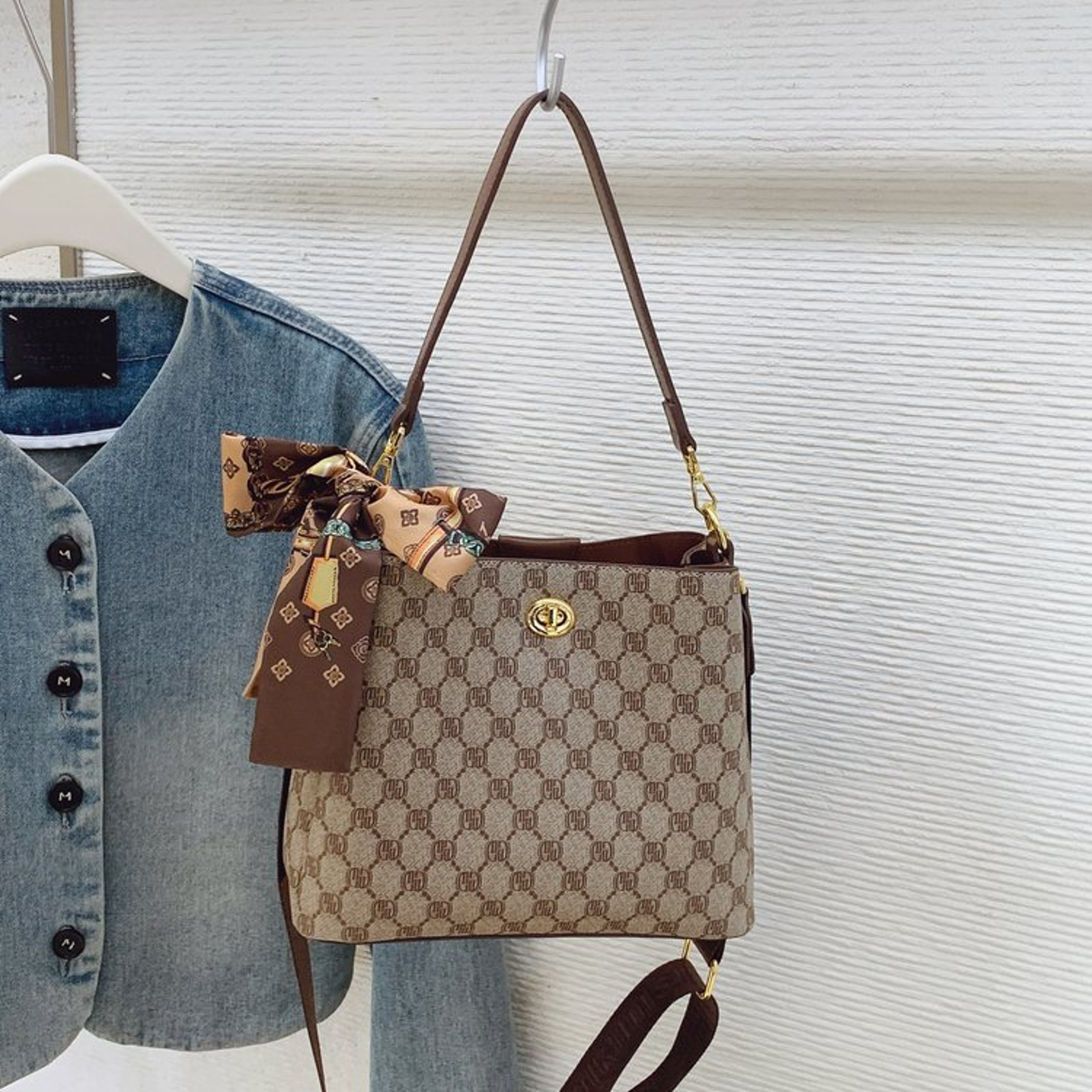 Leather Diaper Bag Stylish Tote For Working Moms 2