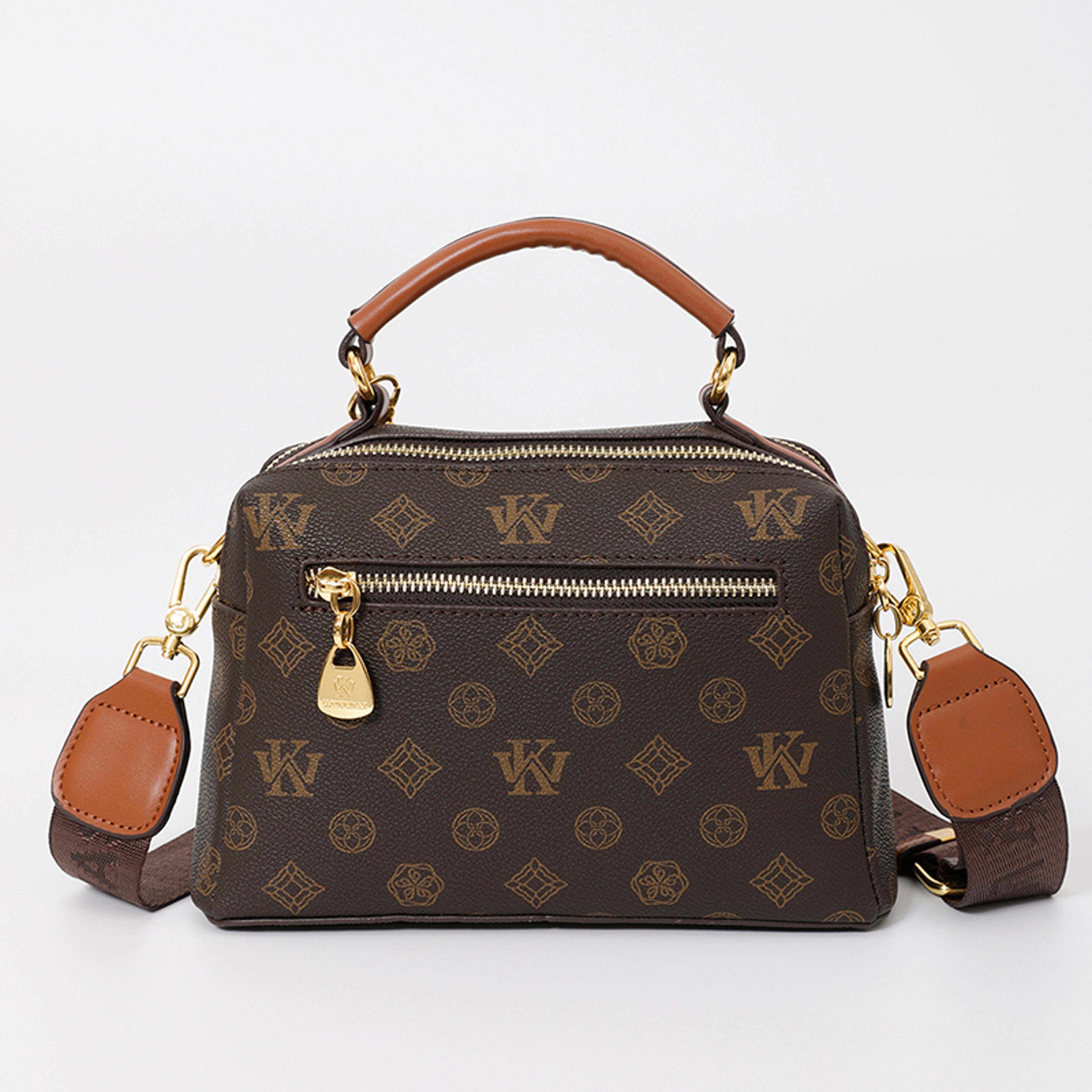 Luxury Leather Diaper Bag and Crossbody Messenger Tote for Women – view 2