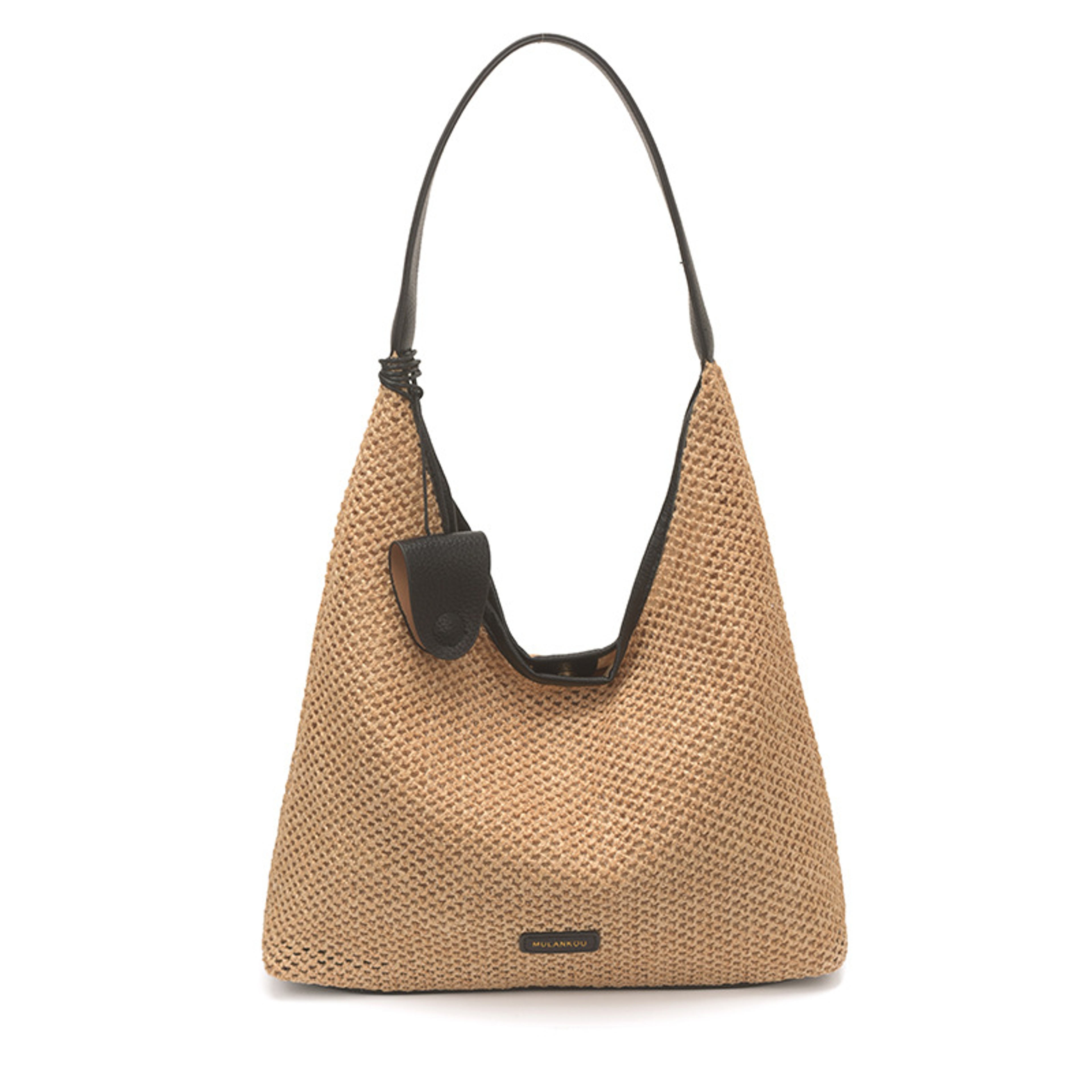 Handmade Woven Tote Bag for Women Casual Straw Shoulder Purse – view 7