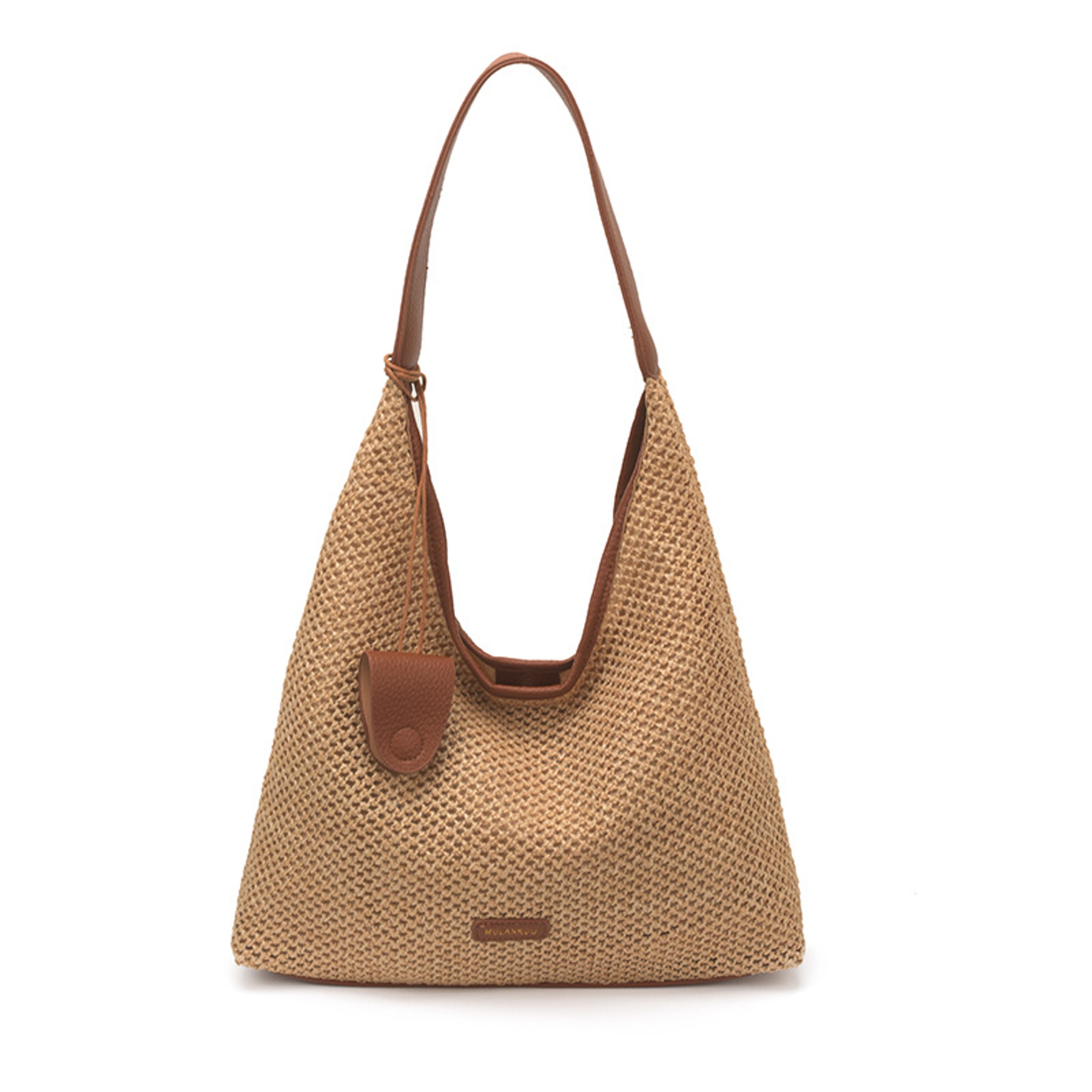 Handmade Woven Tote Bag for Women Casual Straw Shoulder Purse – view 8