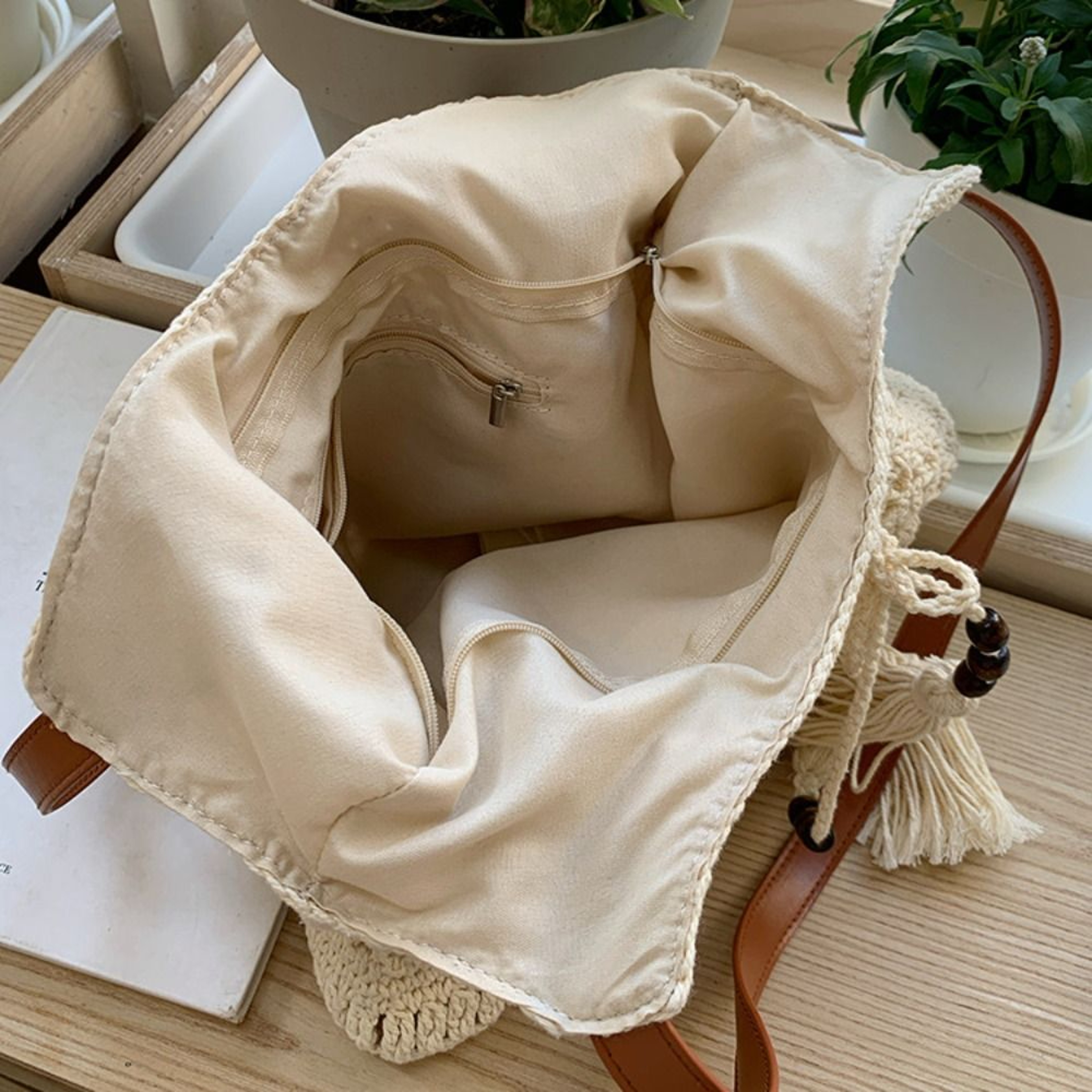 Handmade Bohemian Crochet Tote Bag For Casual Summer Style 4
