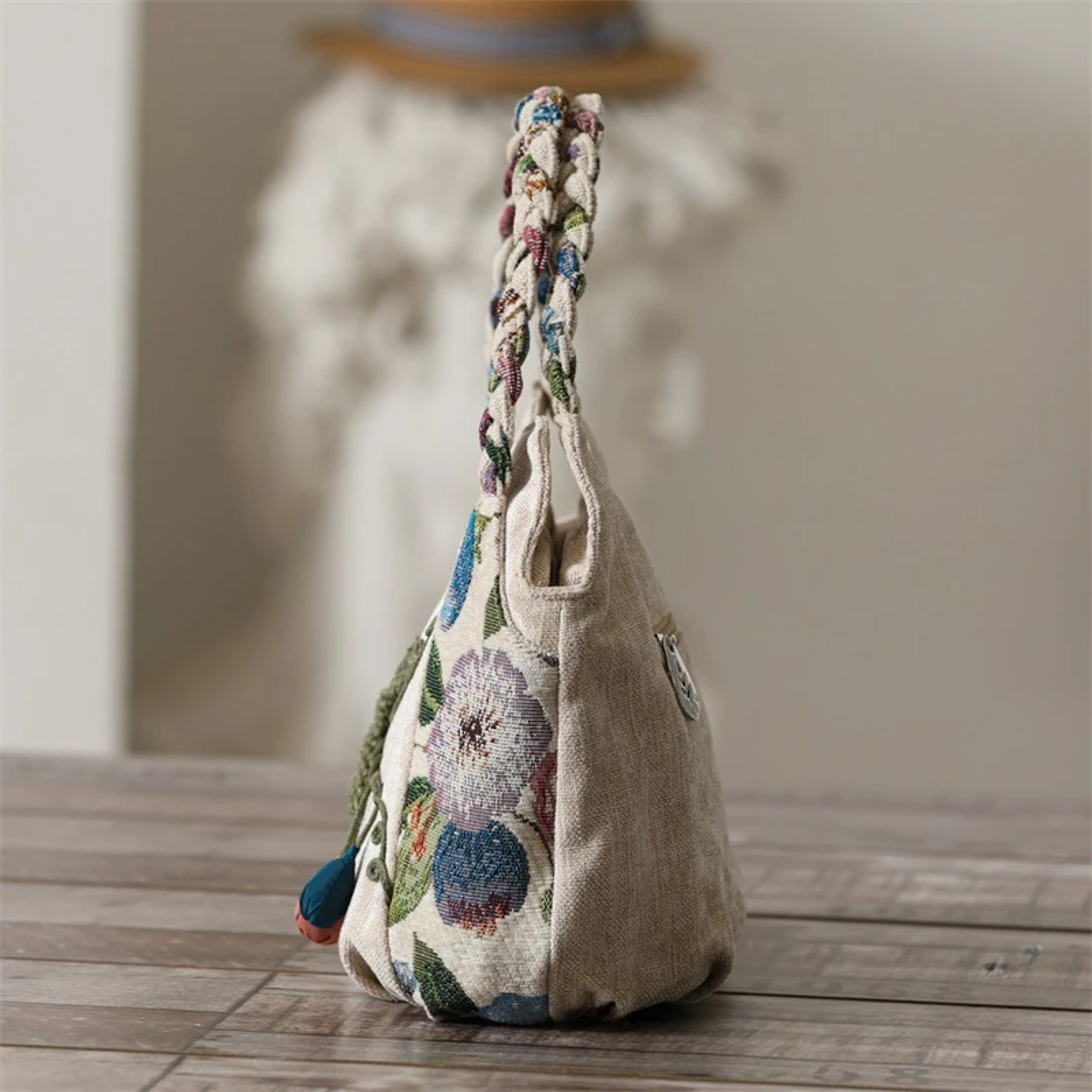 Ethnic Style Canvas Handbag With Embroidery 3