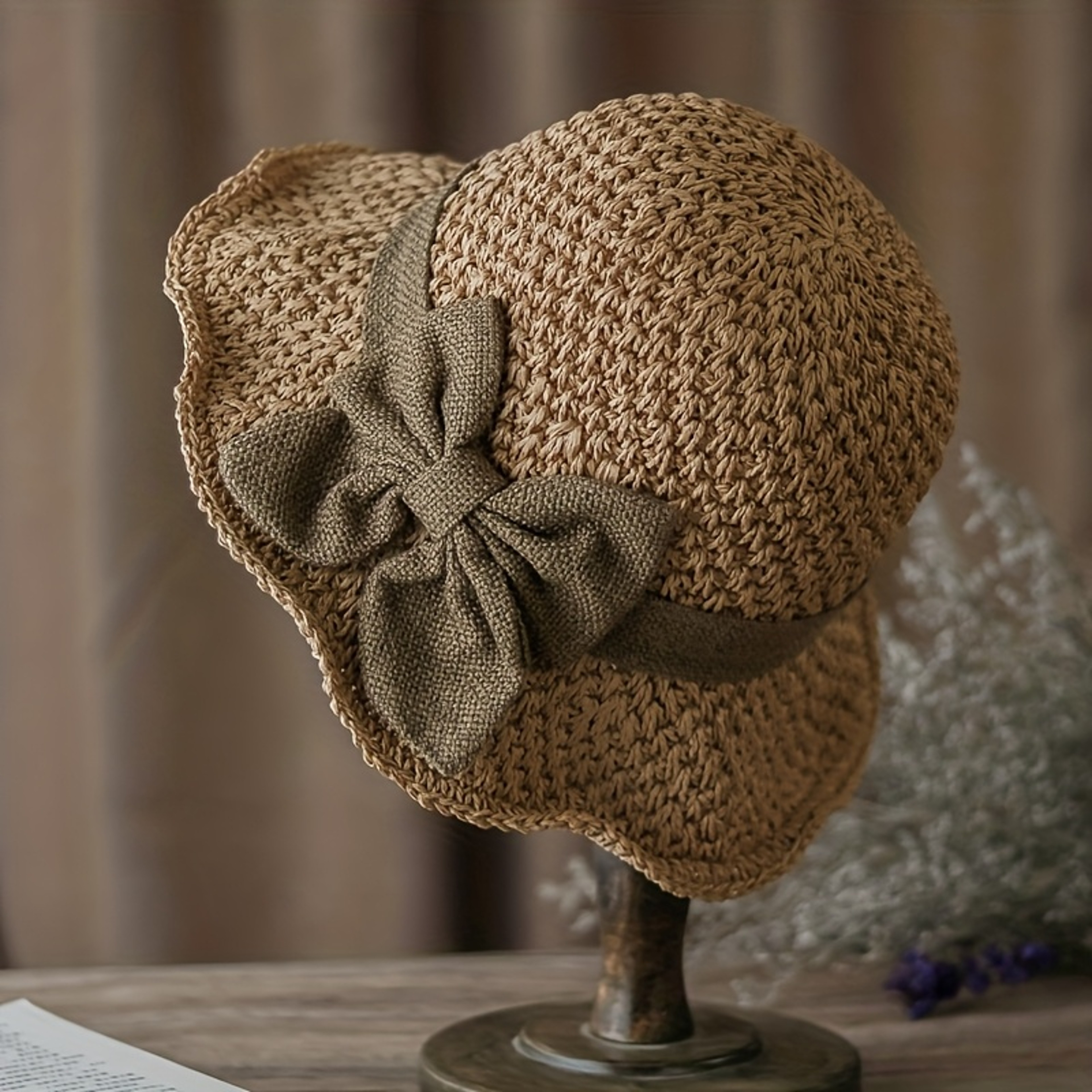 French Style Straw Sun Hat – view 1