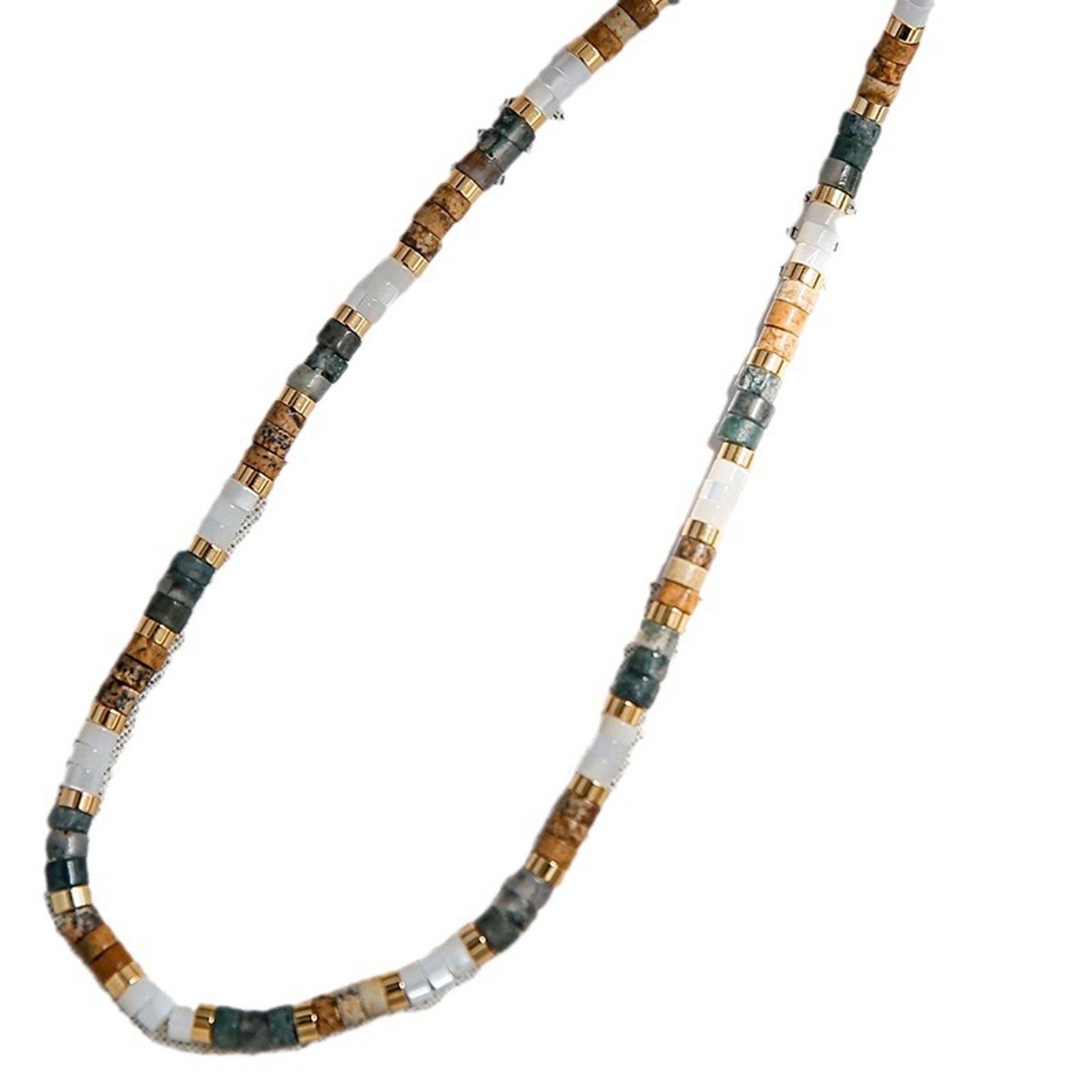 Handmade Natural Stone Beaded Necklace – view 6