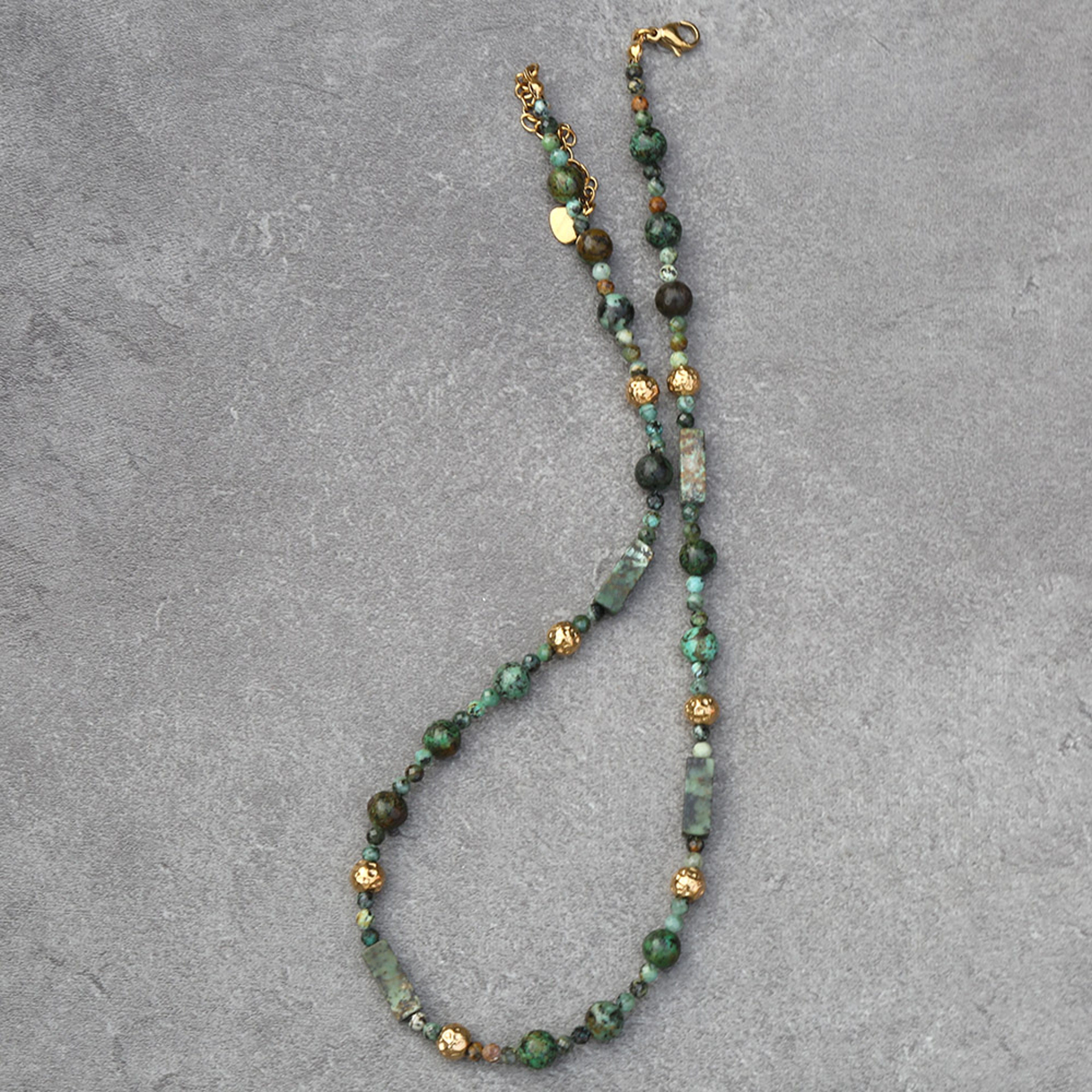 Natural African Turquoise Stone Necklace – view 4