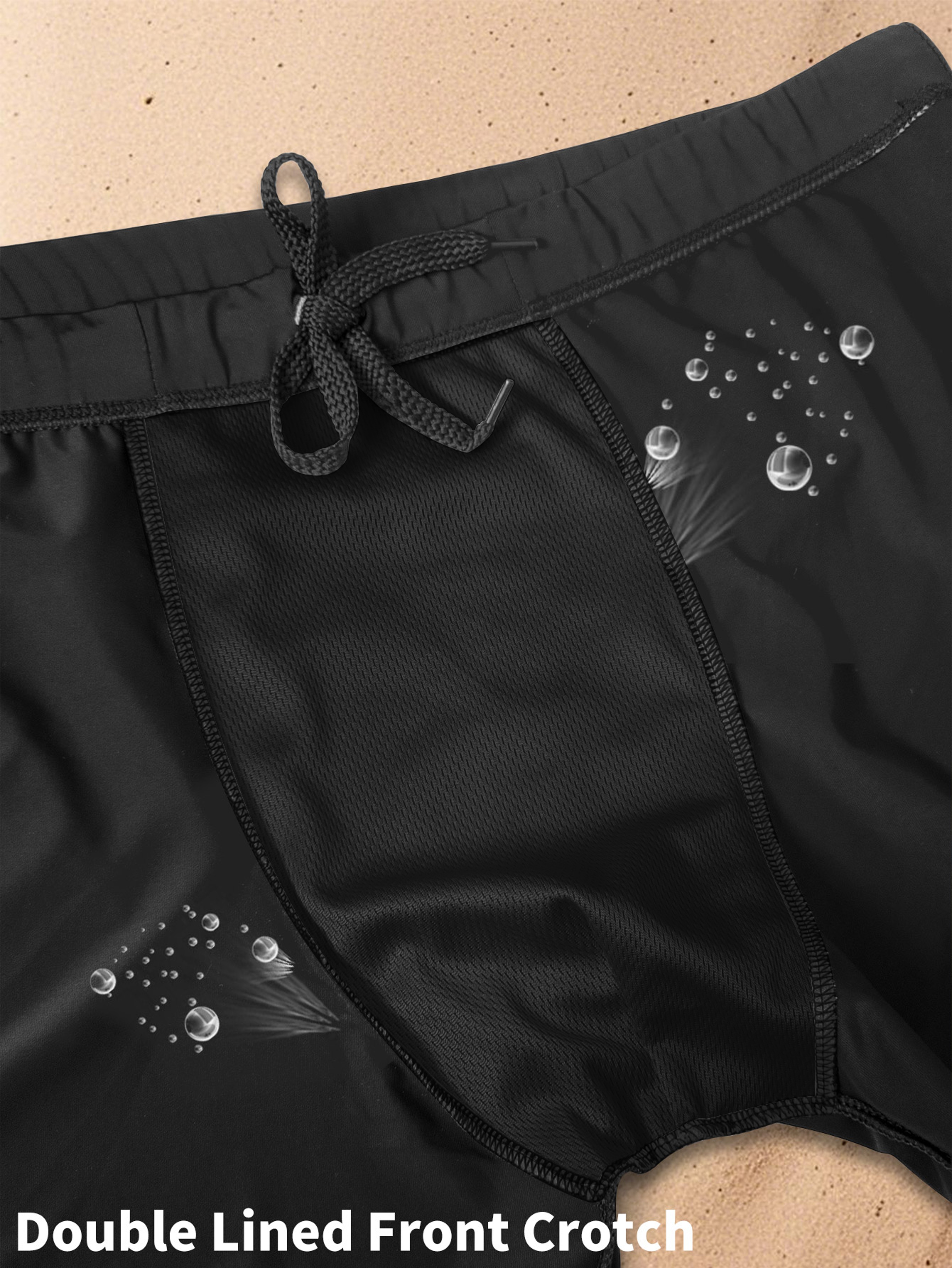 Mens Quick Dry Tropical Print Board Shorts 5