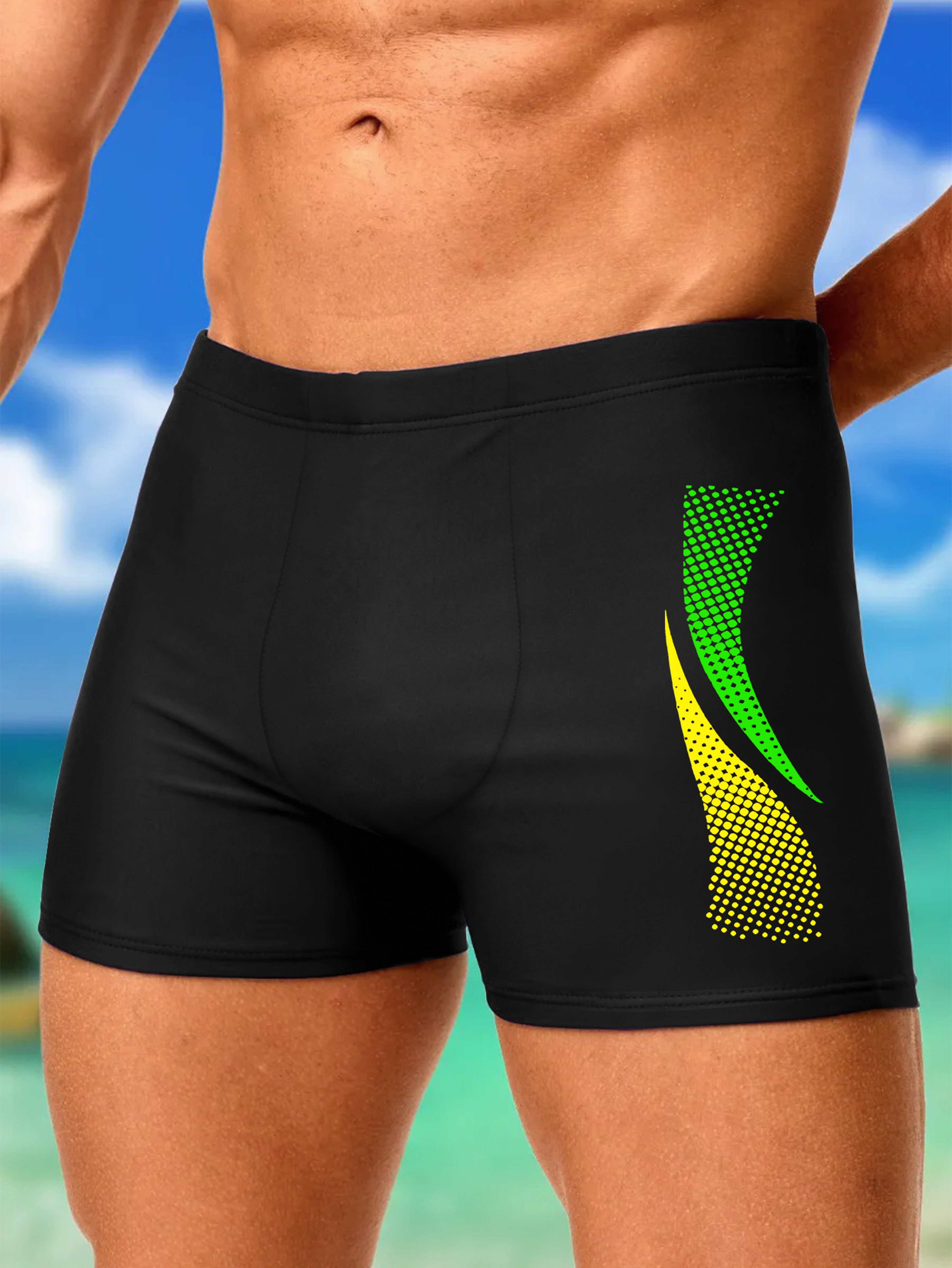 Mens Quick Dry Tropical Print Board Shorts 7
