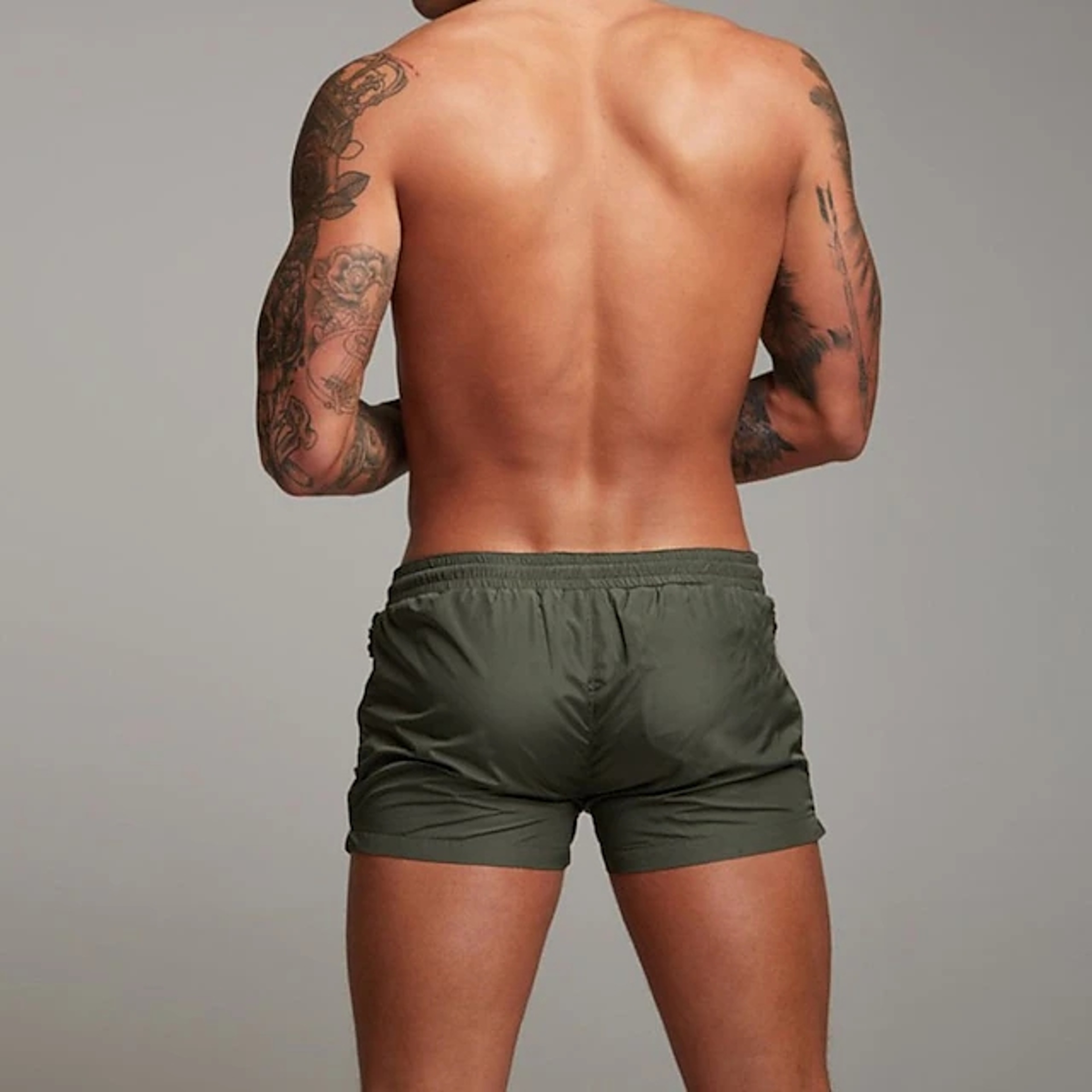 Quick Dry Mens Swim Trunks with Zipper Pockets and Mesh Liner – view 5