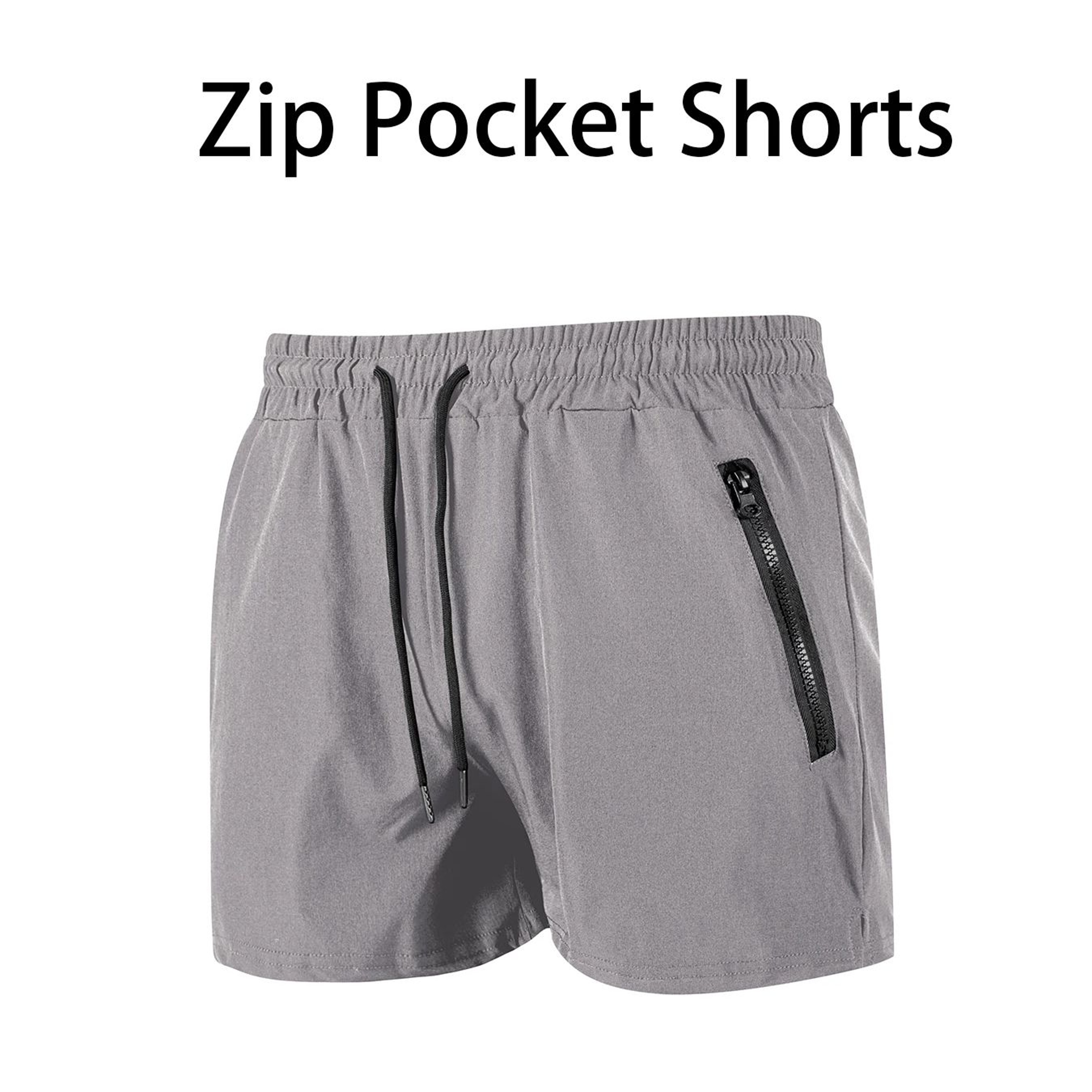 Quick Dry Mens Swim Trunks with Zipper Pockets and Mesh Liner – view 17