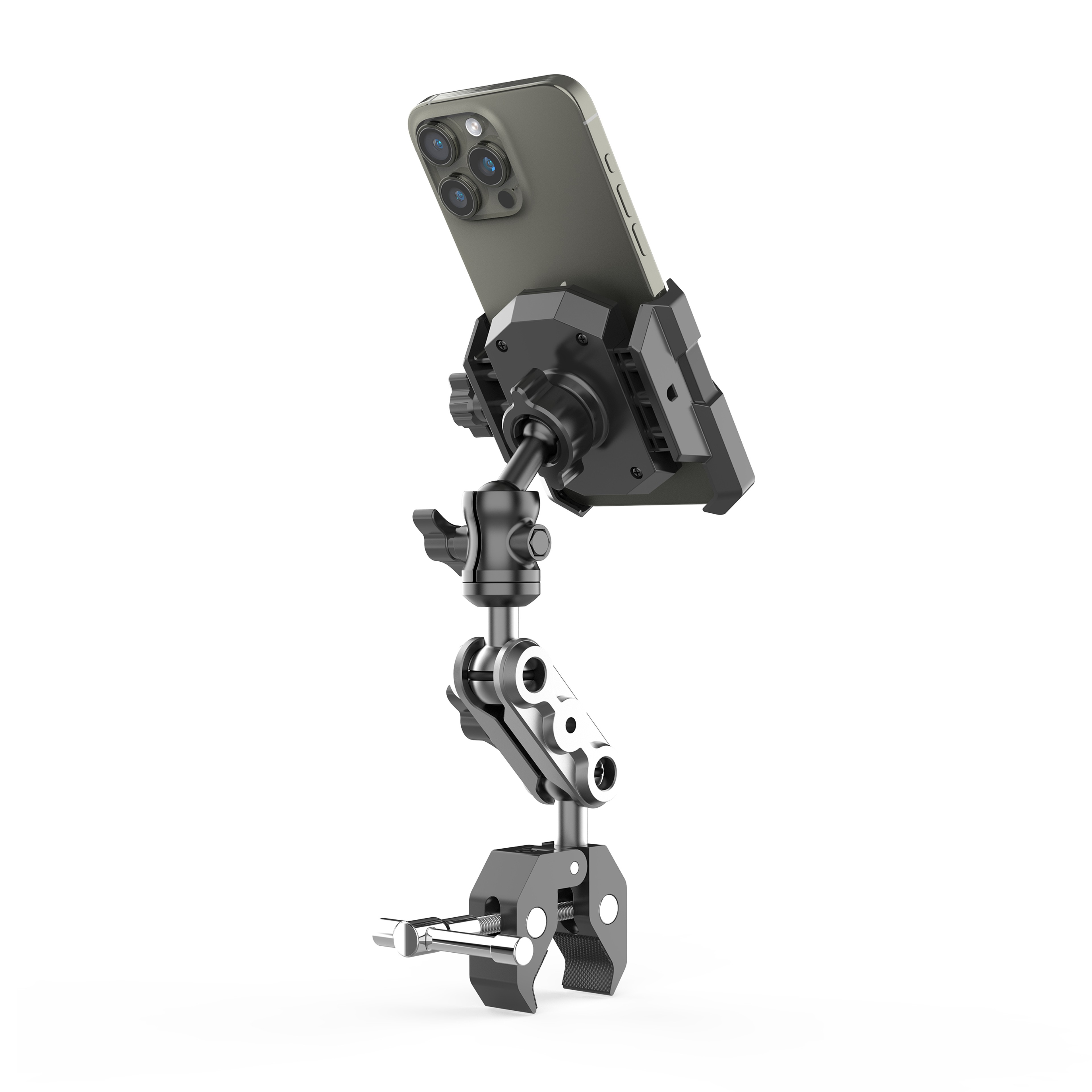 Super Clamp Phone Holder For Treadmill Spin Bike Stroller Wheelchair Golf Cart Music Stand Stationa 5