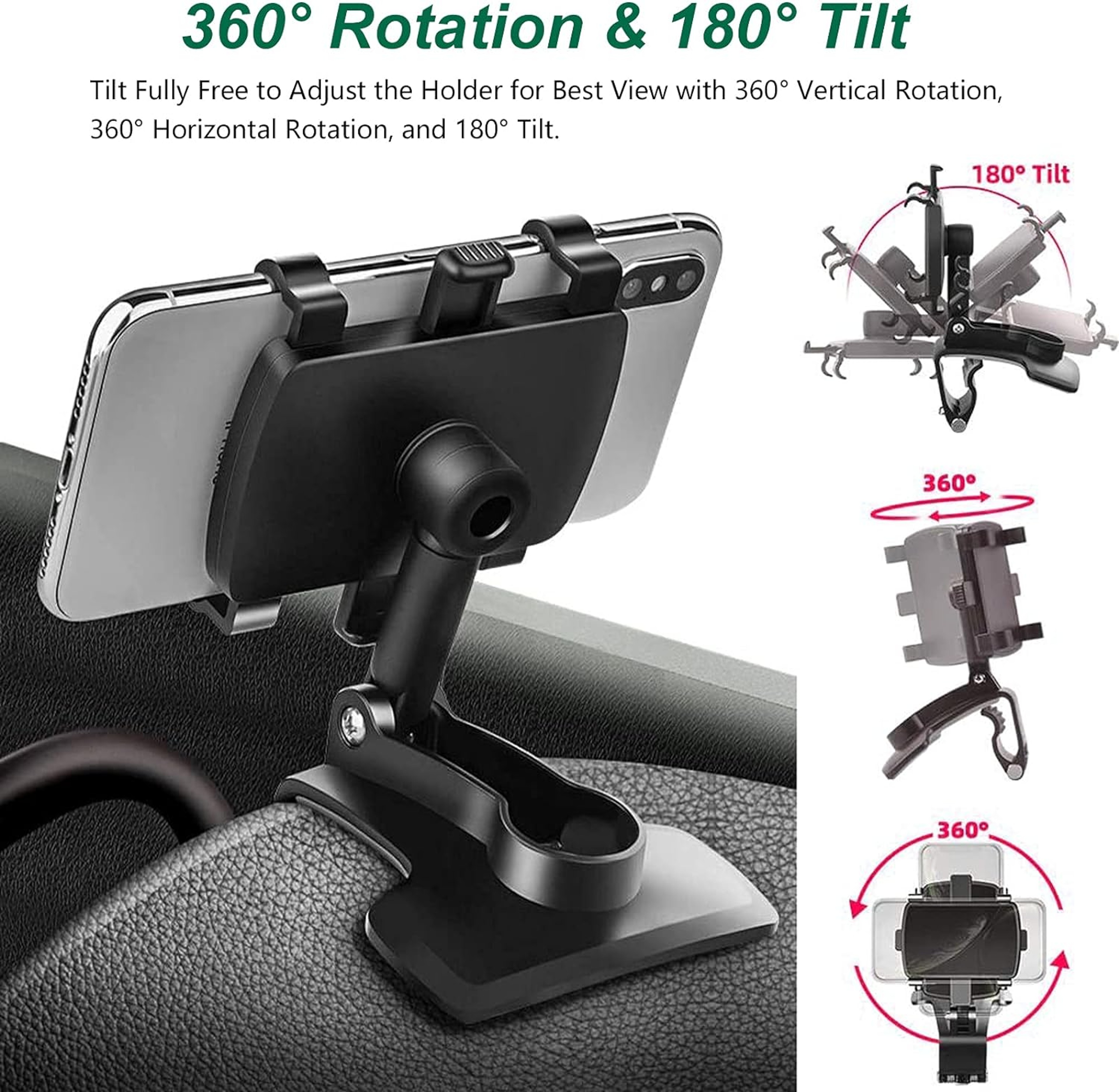 Dashboard Phone Holder Mount For Universal Car  Strong And Stable 2