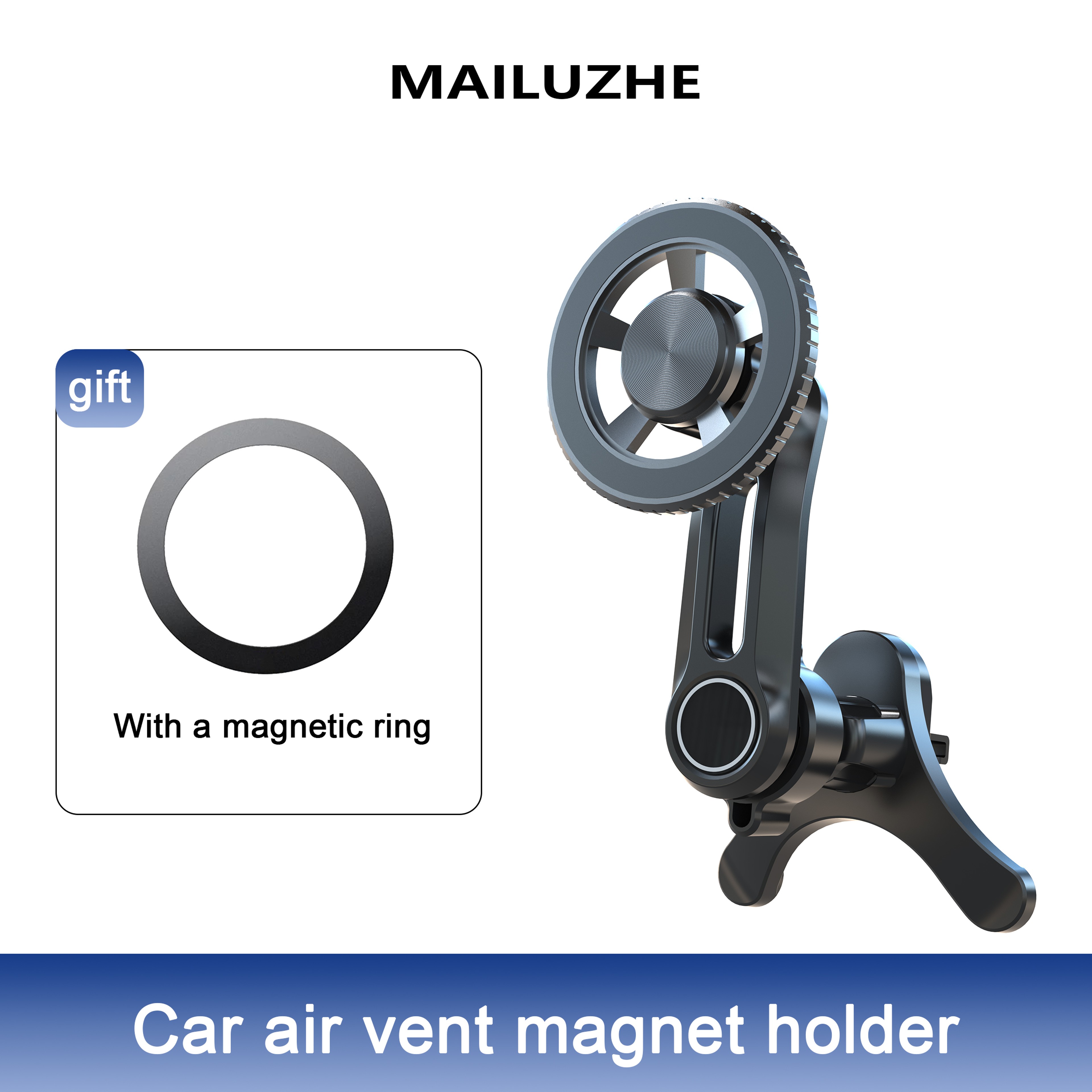 Magnetic Car Phone Holder Mount Fits For MagSafe Car Strong Magnets Easy Install Never Blocks Vent 6