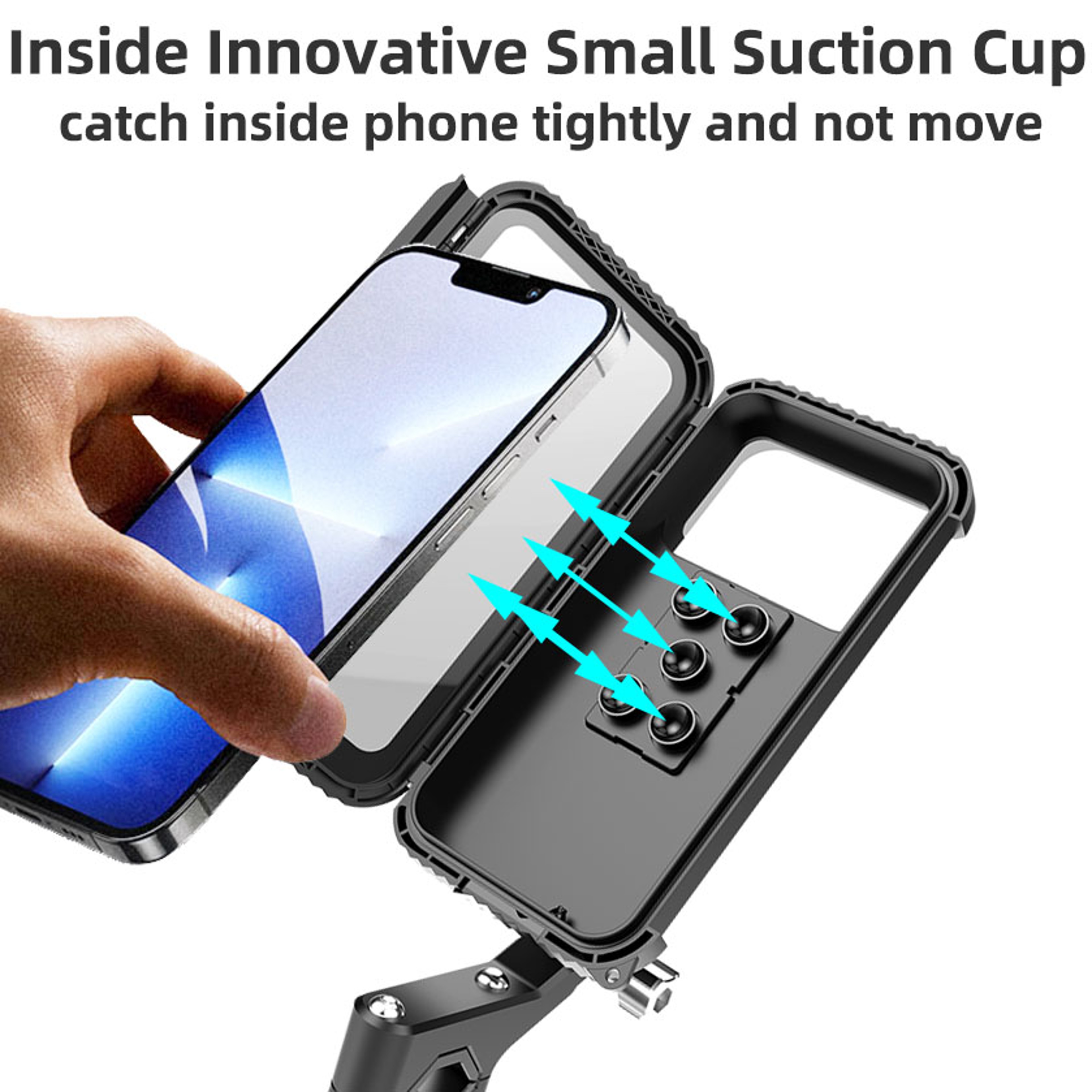 Universal Bicycle GPS, Waterproof Motorcycle Bike Mobile Phone Holder, Adjustable Swivel Motorcycle Cellphone Holder – view 2