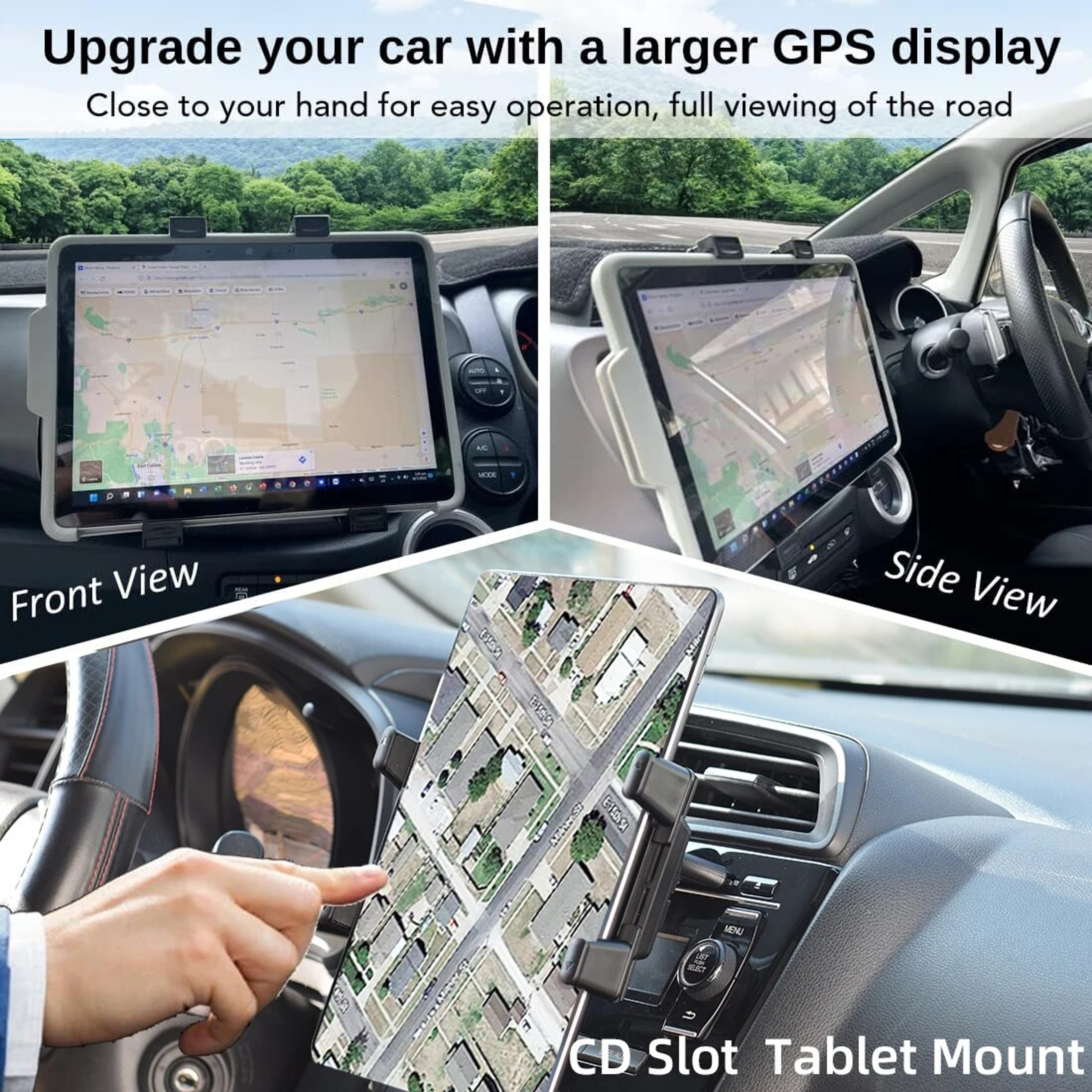 CD Slot Car Mount, Universal Car Mount for Tablet, Phone Holder for Smartphone – view 2