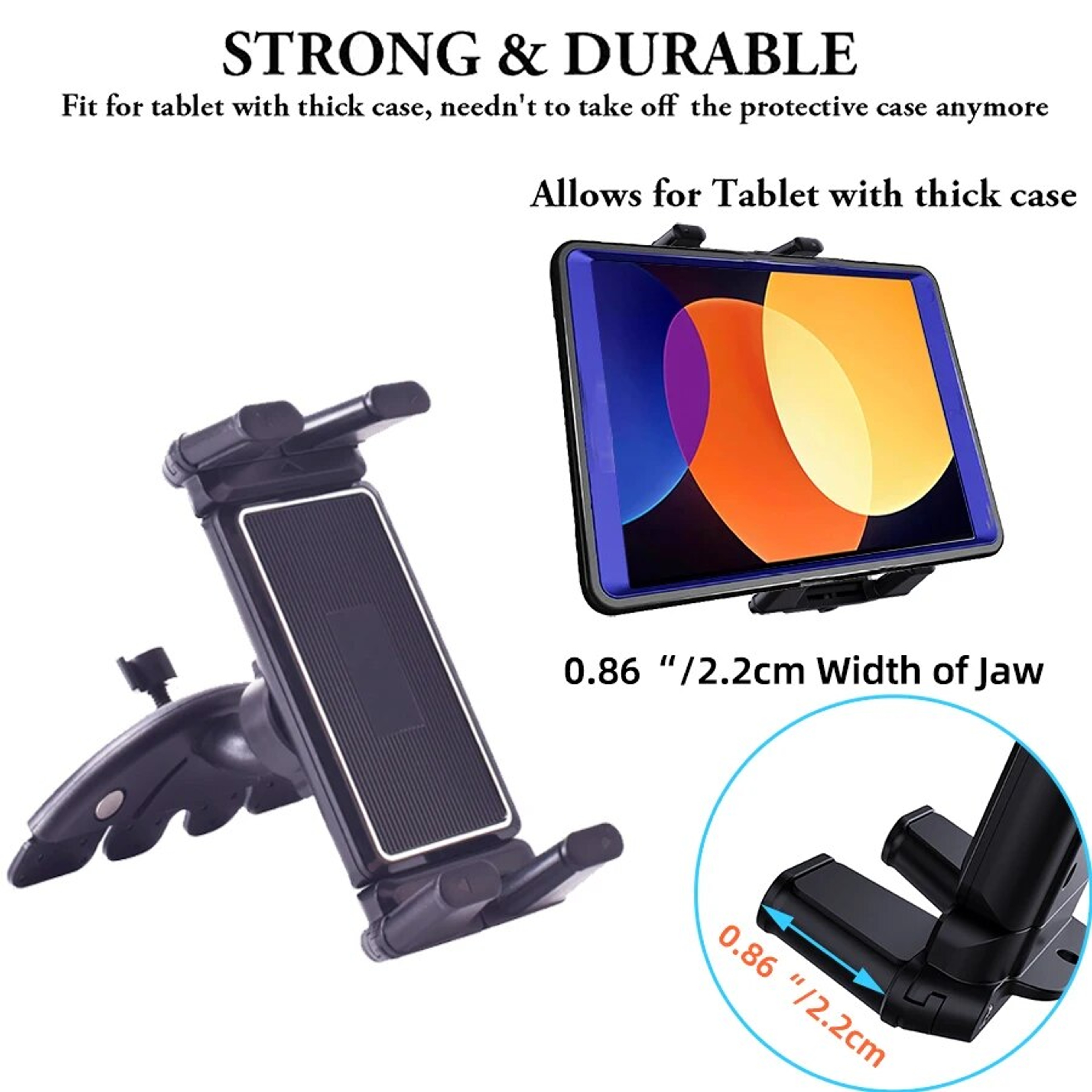 CD Slot Car Mount, Universal Car Mount for Tablet, Phone Holder for Smartphone – view 5