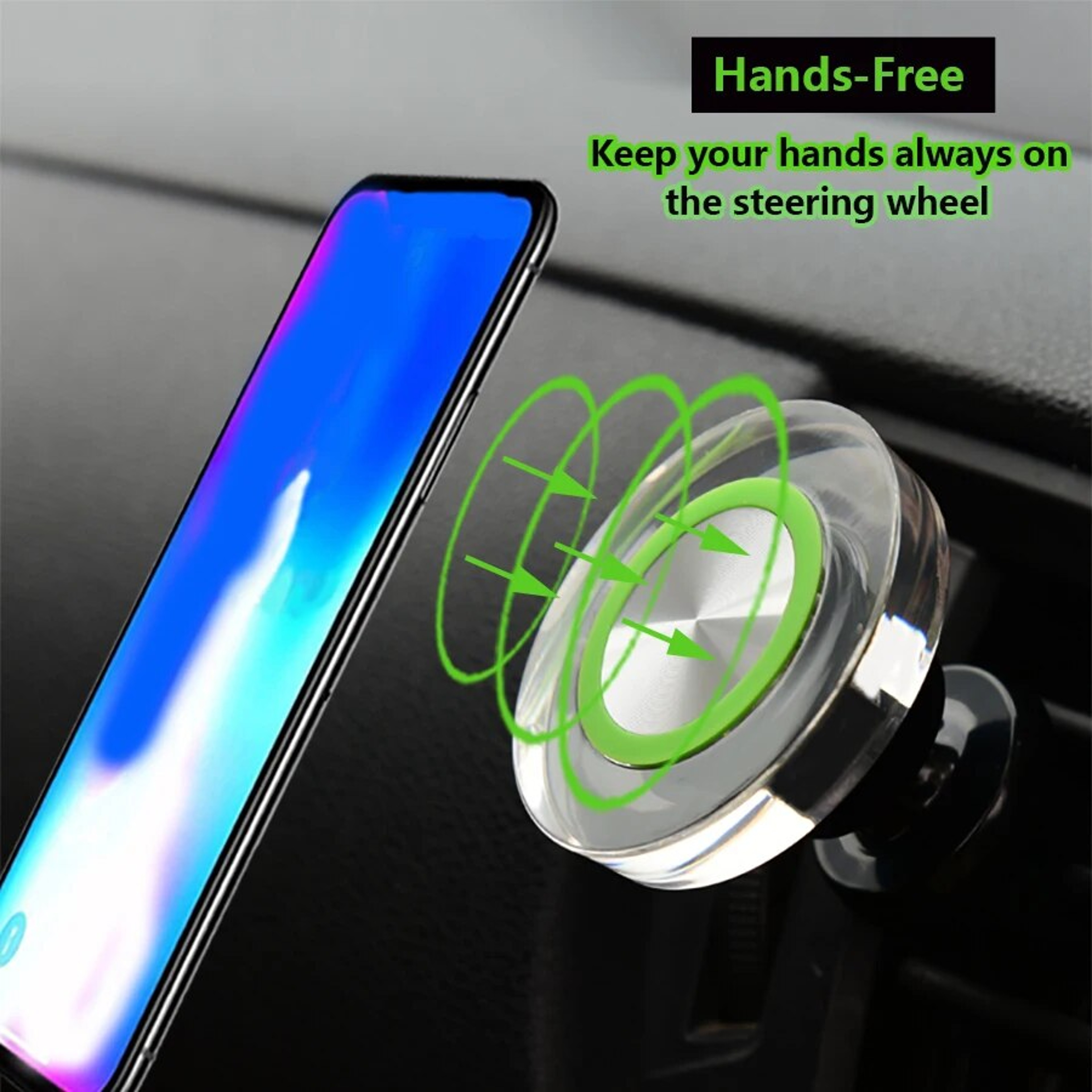Magnetic Car Phone Holder Strong Magnet Smartphone Mount For Air Vent Compatible With IPhone 1