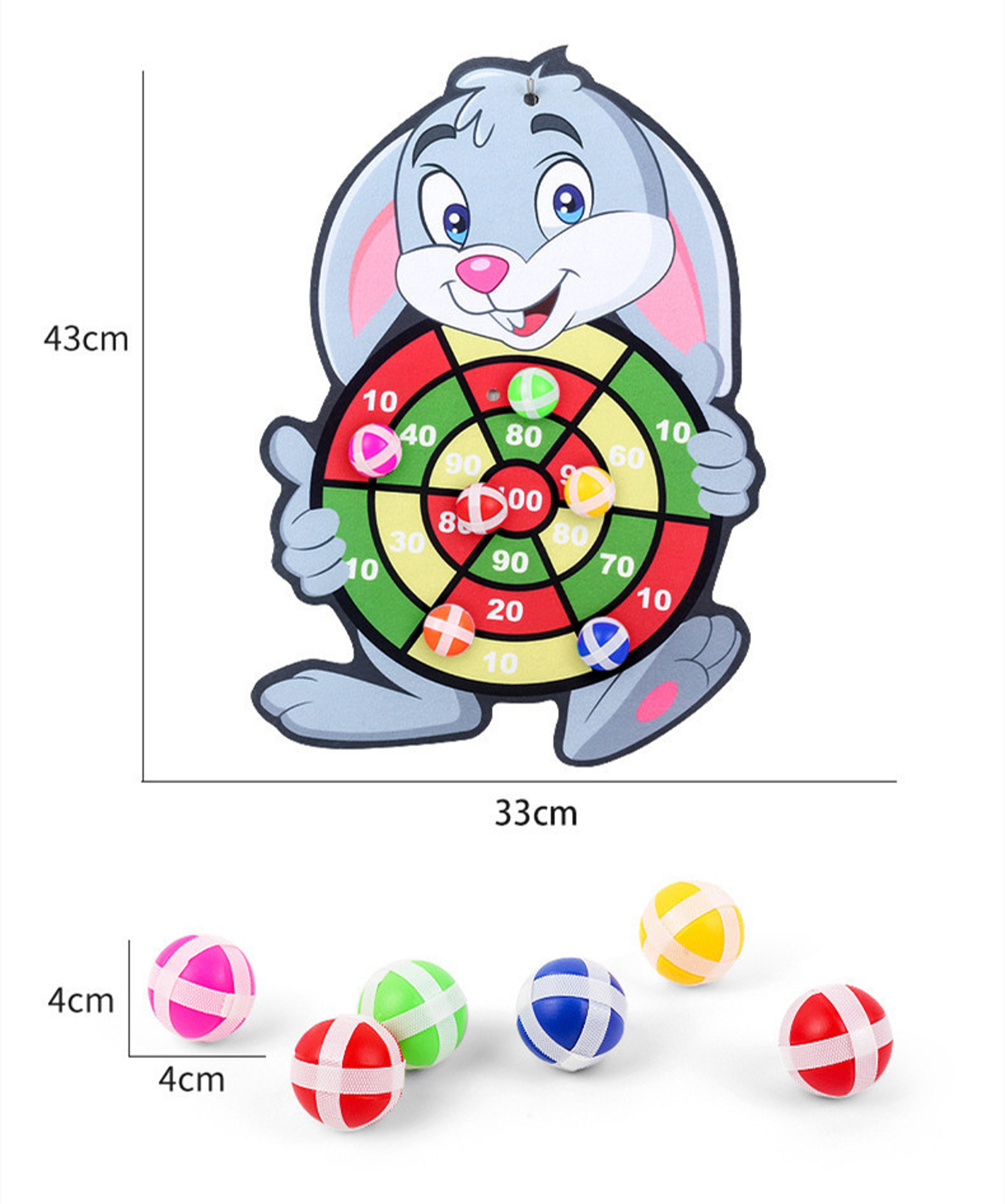 Sticky Ball Board Target, Cartoon Throw Ball, Educational Christmas Gift for Children – view 6