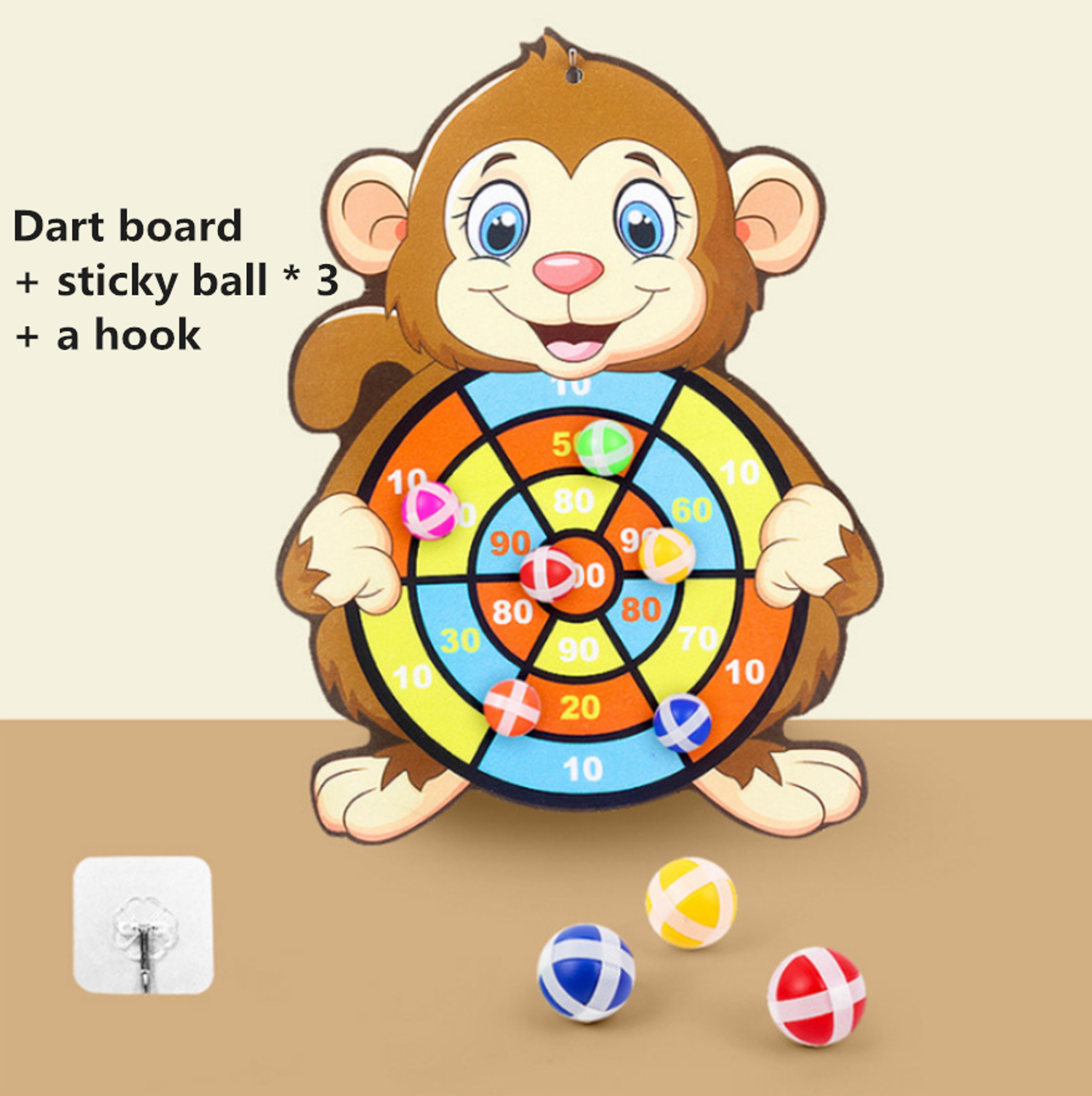 Sticky Ball Board Target, Cartoon Throw Ball, Educational Christmas Gift for Children – view 10