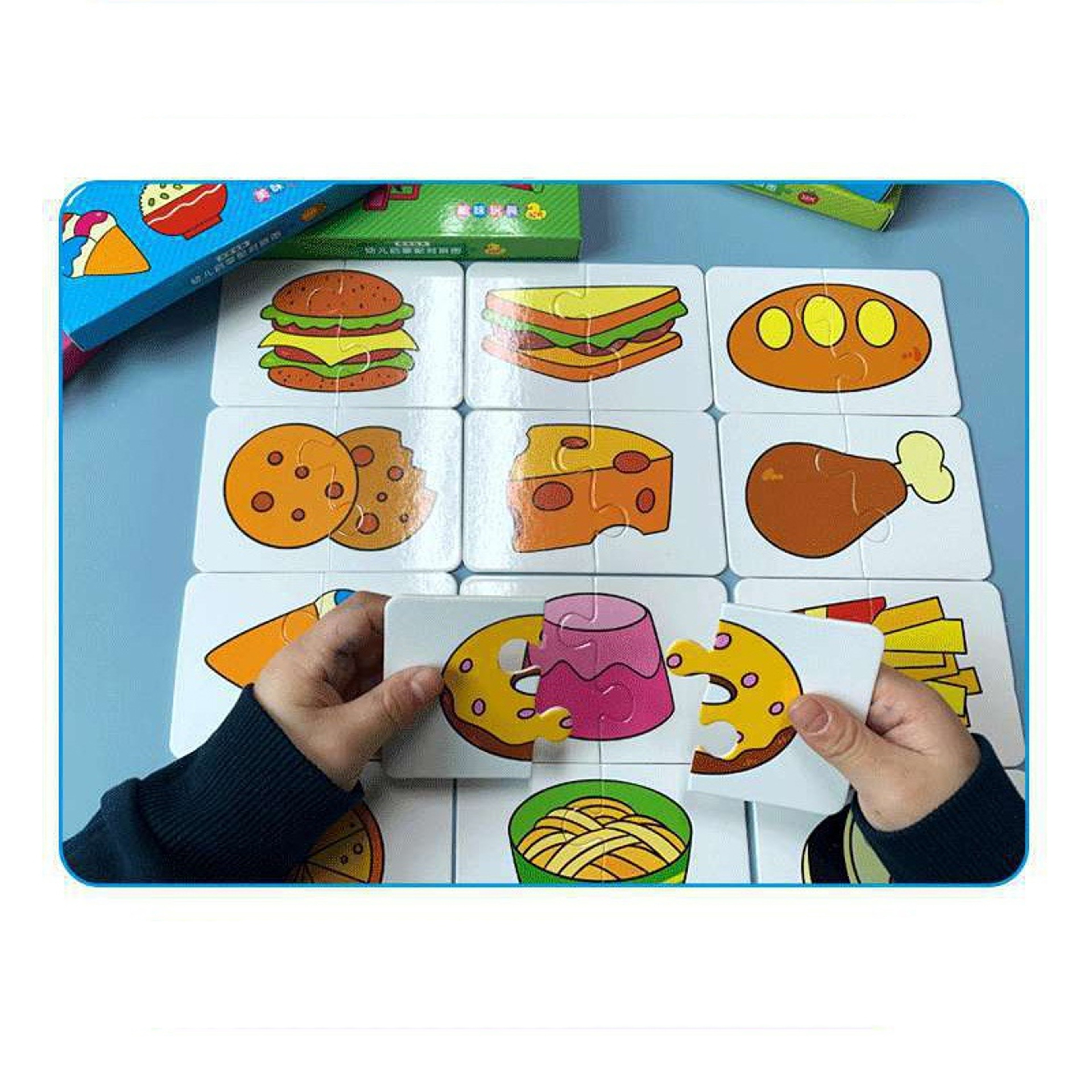 Educational Puzzle Toy For Kids Matching Card Game Baby Cognitive Fruit Animal Learning Montessori  11