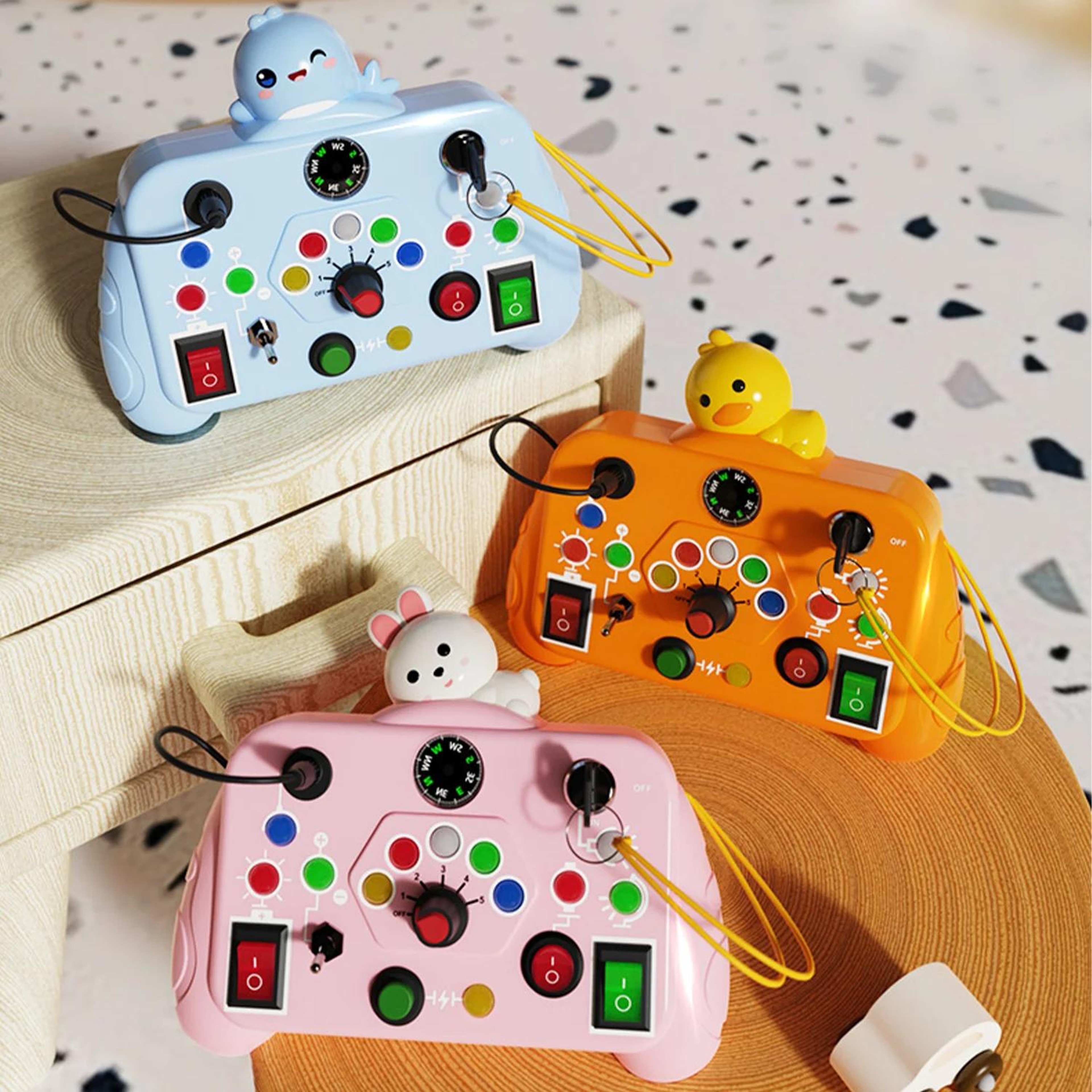 Montessori Busy Machine Early Education Cognitive Game Hand Eye Coordination Exploration Toys For K 0