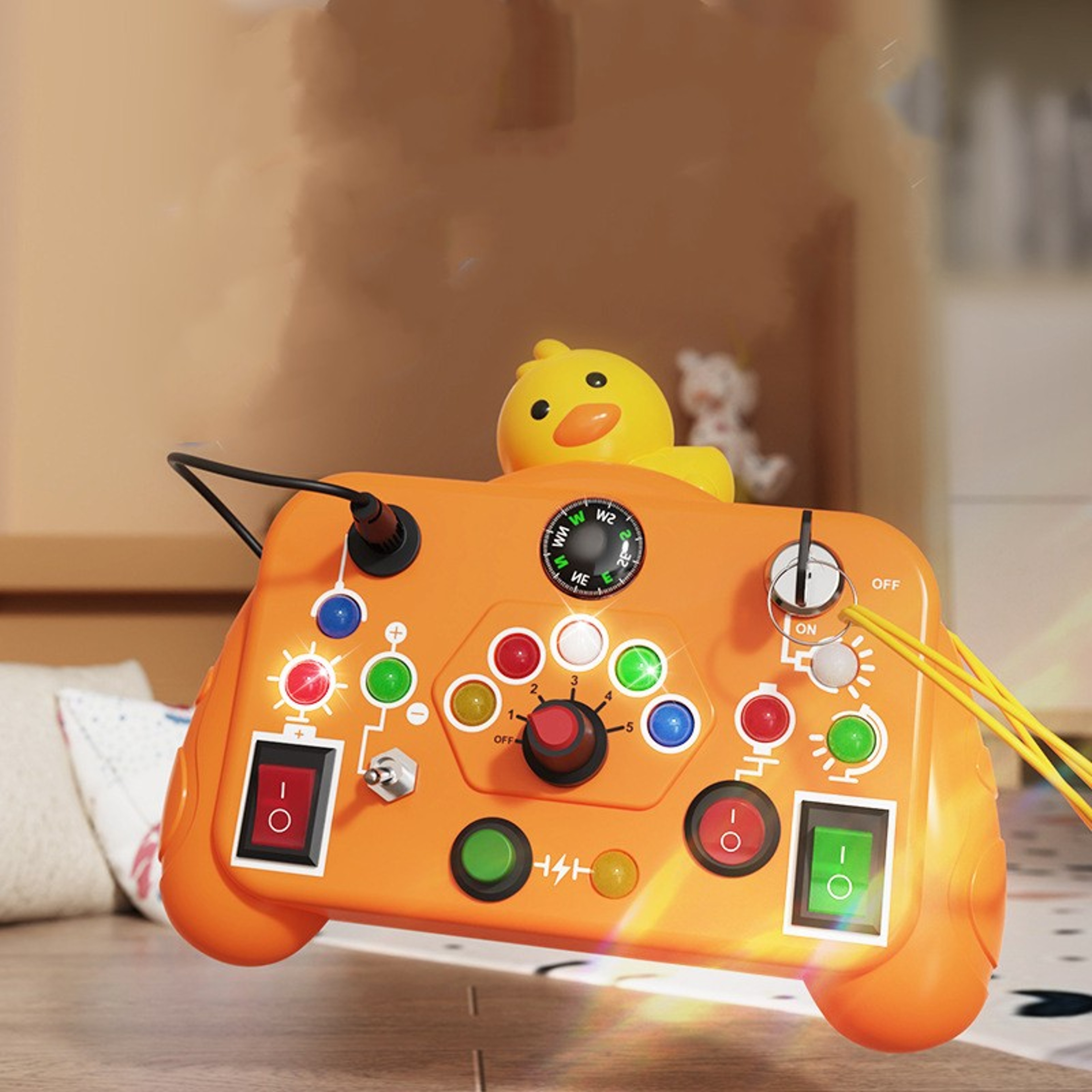Montessori Busy Machine Early Education Cognitive Game Hand Eye Coordination Exploration Toys For K 2